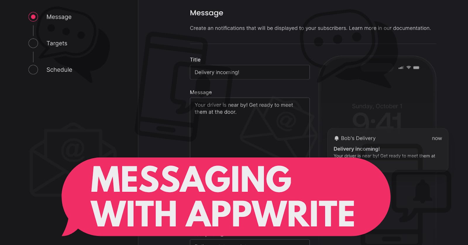 You have a message (from Appwrite)