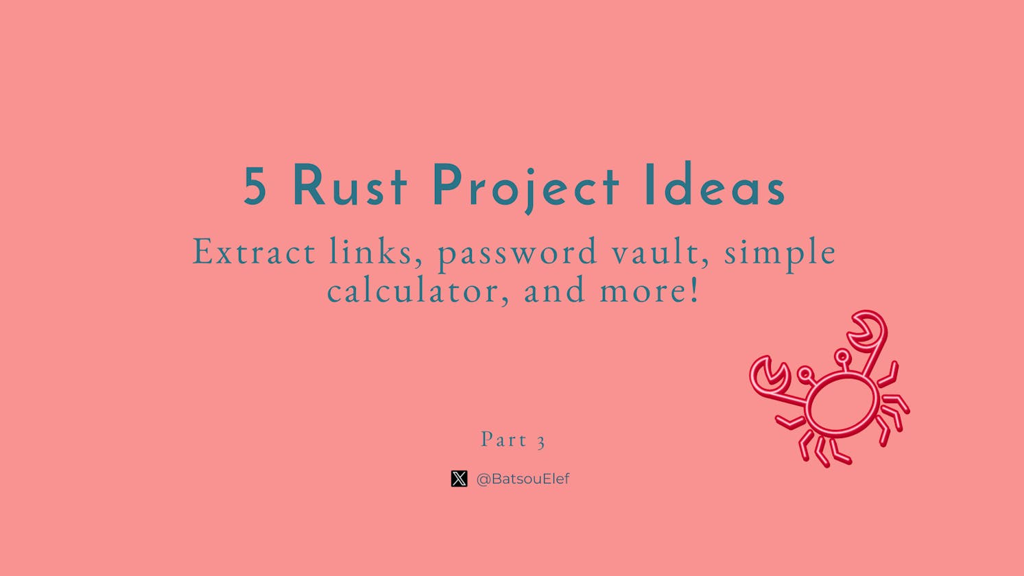 5 Rust Project Ideas For Beginner to Mid Devs 🦀