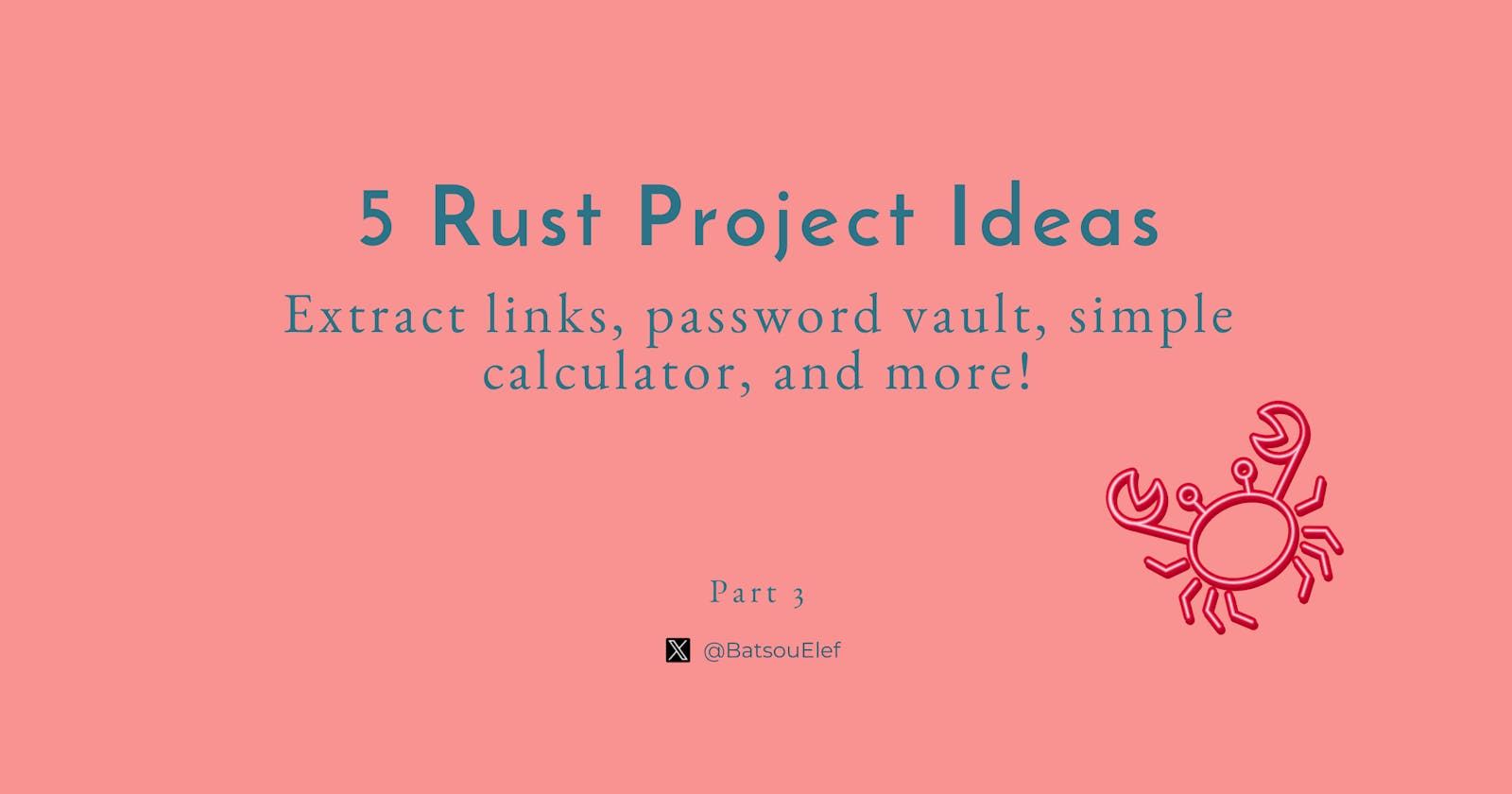 5 Rust Project Ideas For Beginner to Mid Devs 🦀