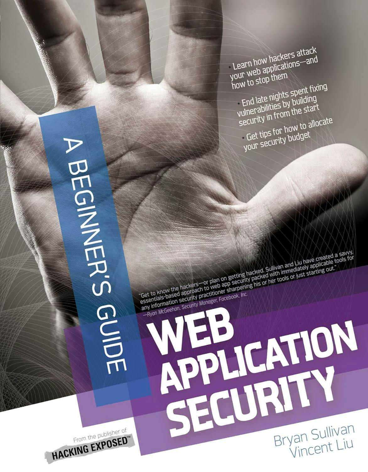 Cover of ‘Web Application Security: A Beginner’s Guide’ by Bryan Sullivan and Vincent Liu