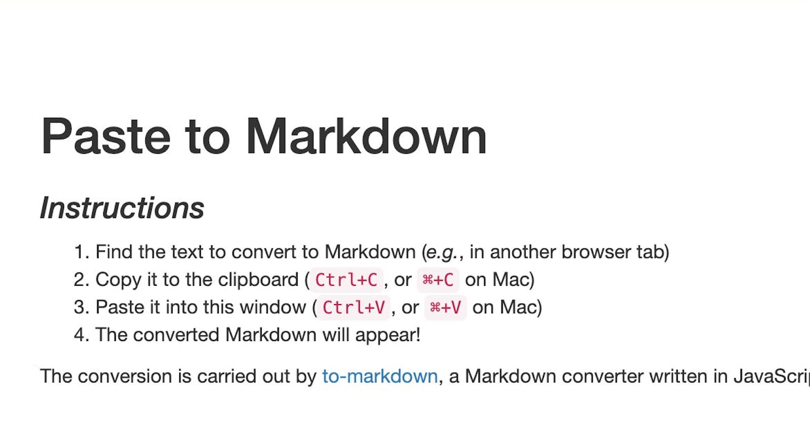 Daily Hack #day5 - Clipboard2Markdown
