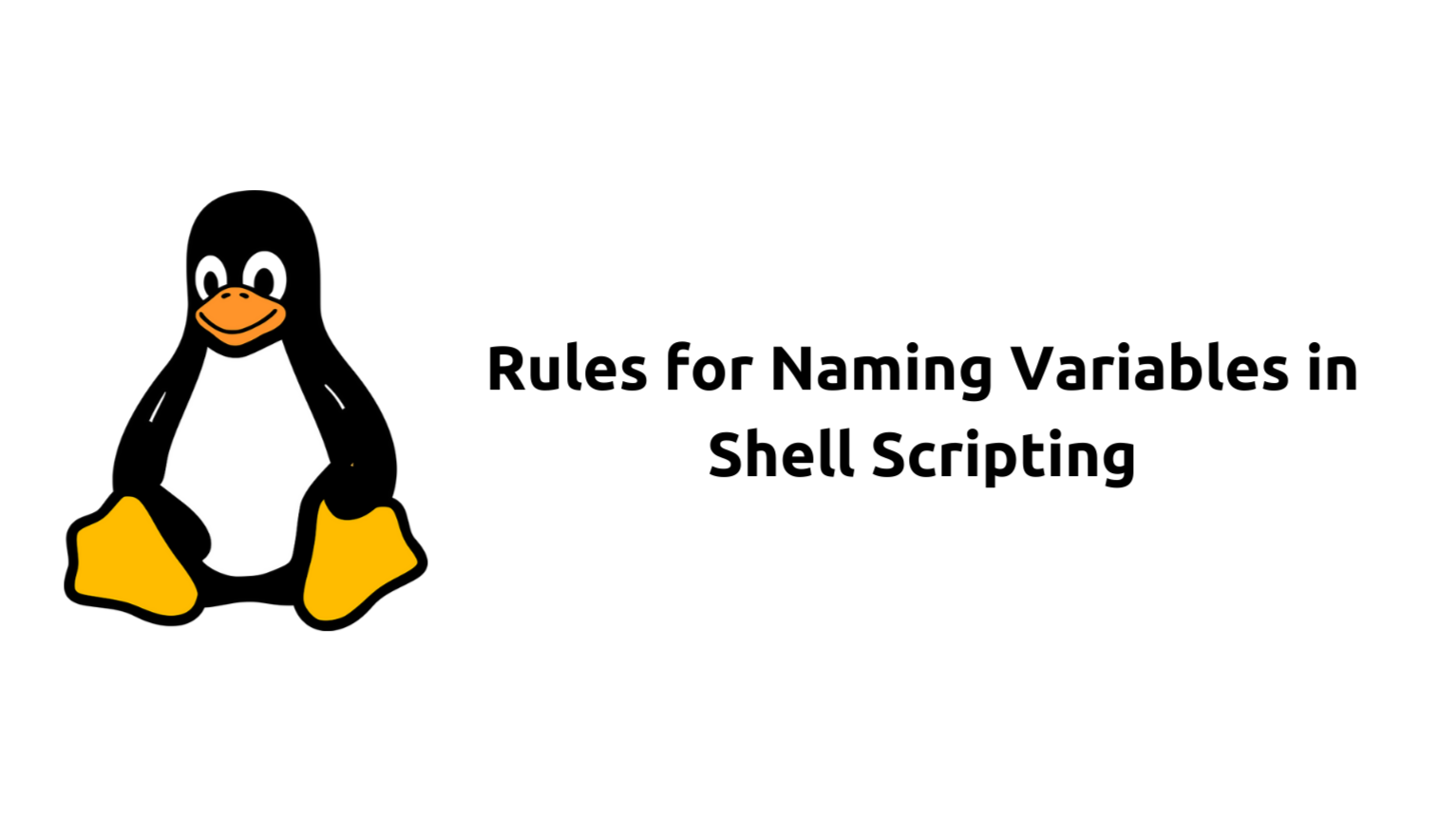 Rules for Naming Variables in Shell Scripting