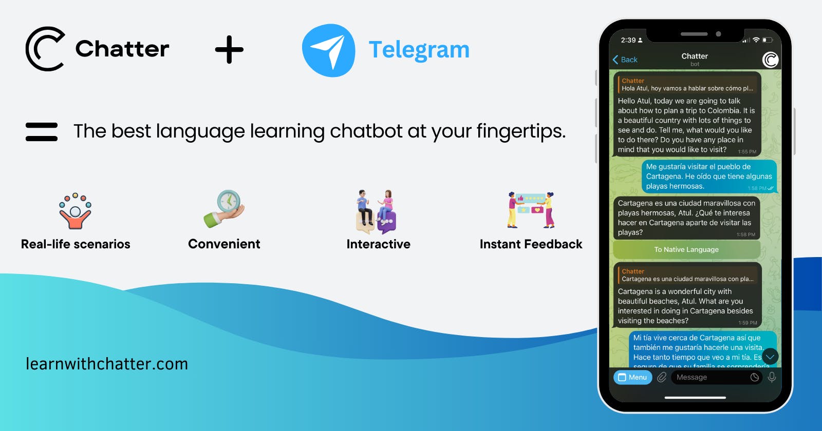 Chatter on Telegram: Bringing Language Learning to Your Fingertips, Anytime, Anywhere!
