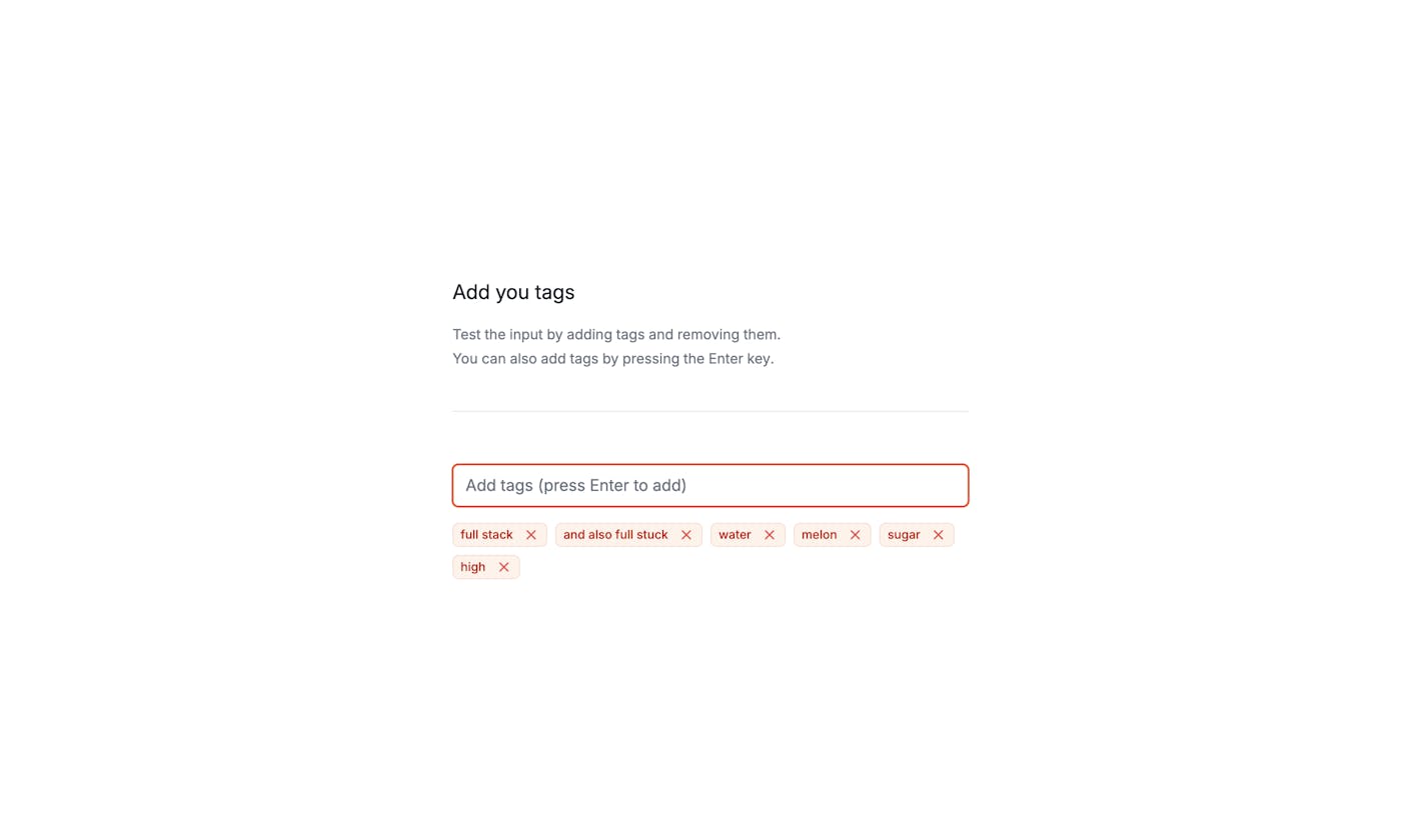 How to create a tag input with Tailwind CSS and Alpinejs