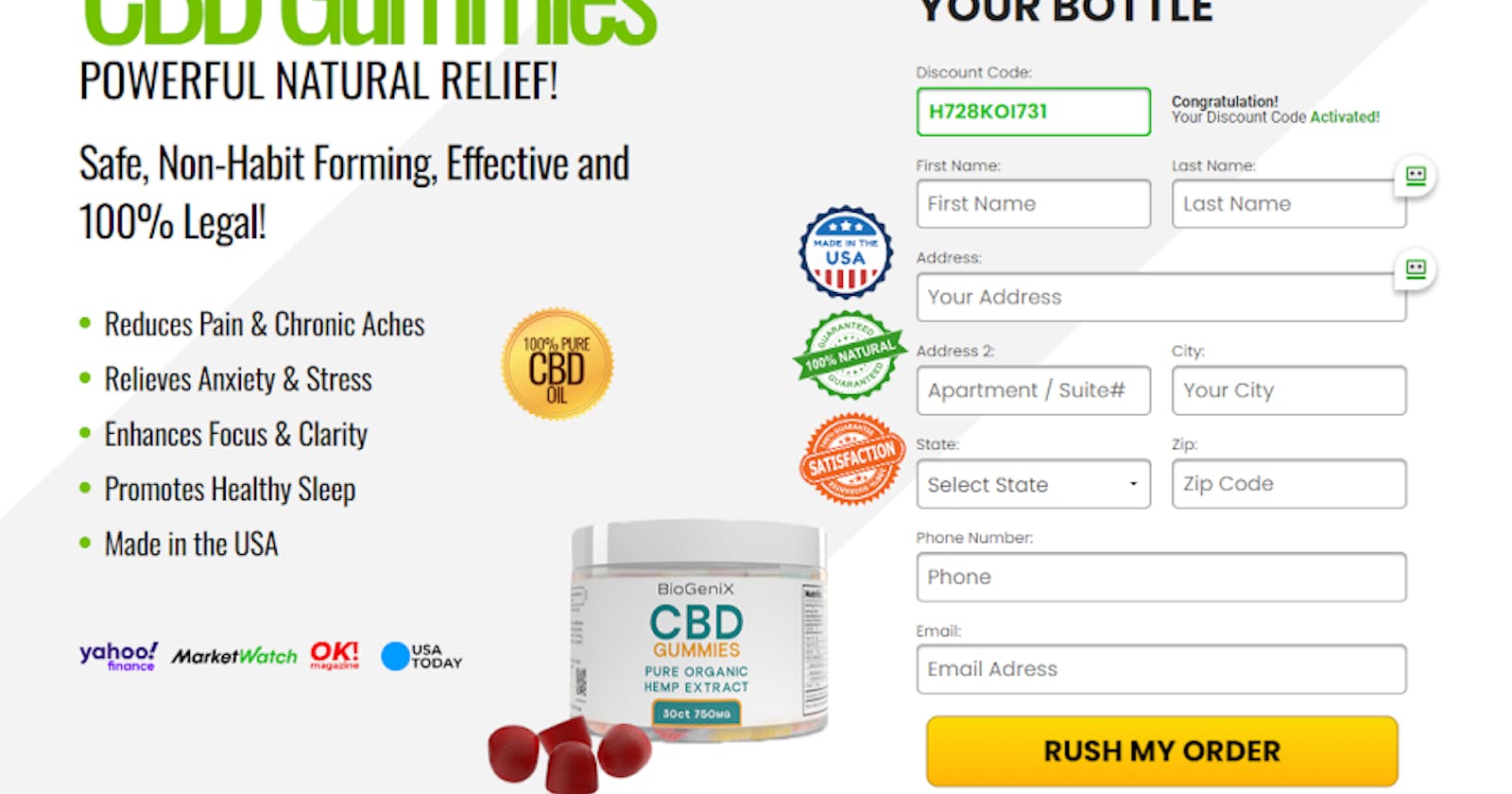 BioGenix CBD Gummies: Reviews, Depression, Mental Health, Reduces All Joint Pain!(Scam Or Legit) & Buy Now!
