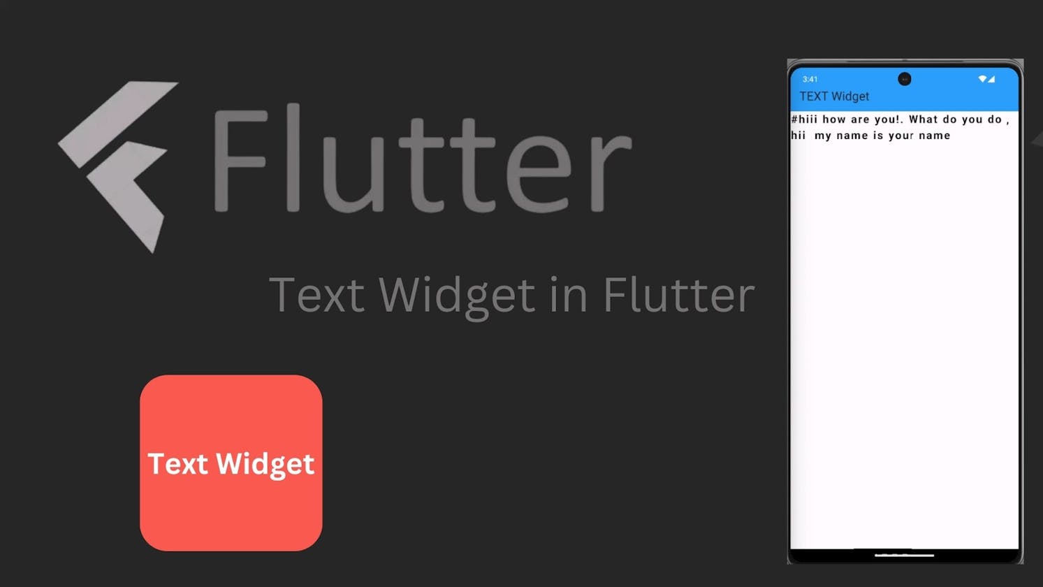 Text Widget in Flutter