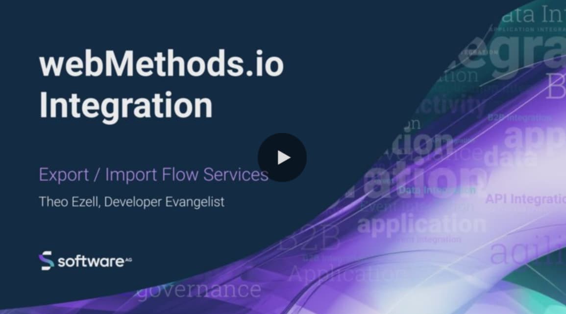 Export and import Flow services with webMethods.io Integration