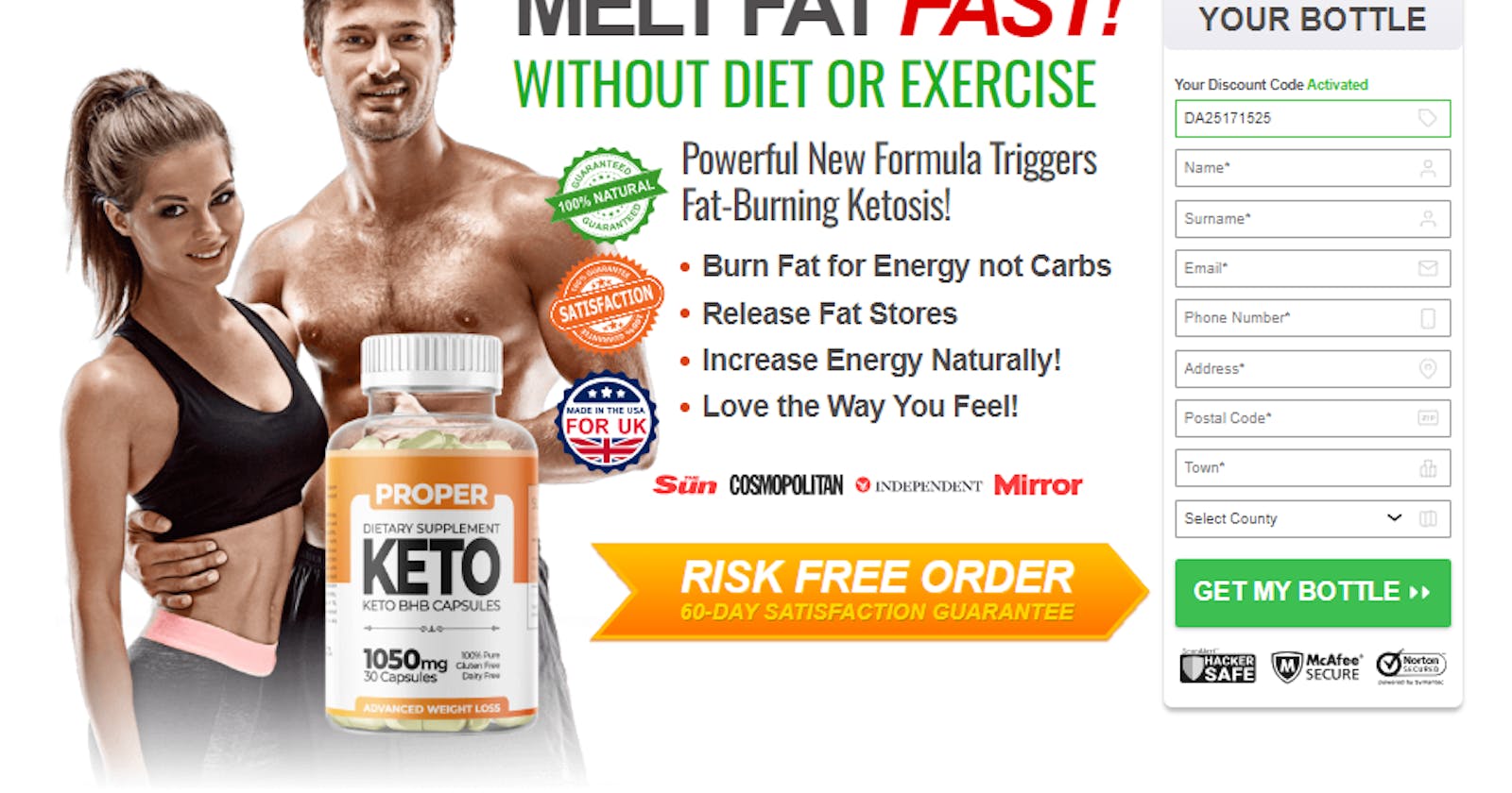 Proper Keto Capsules UK Reviews Price Side impacts and Ingredients, Scam or not!