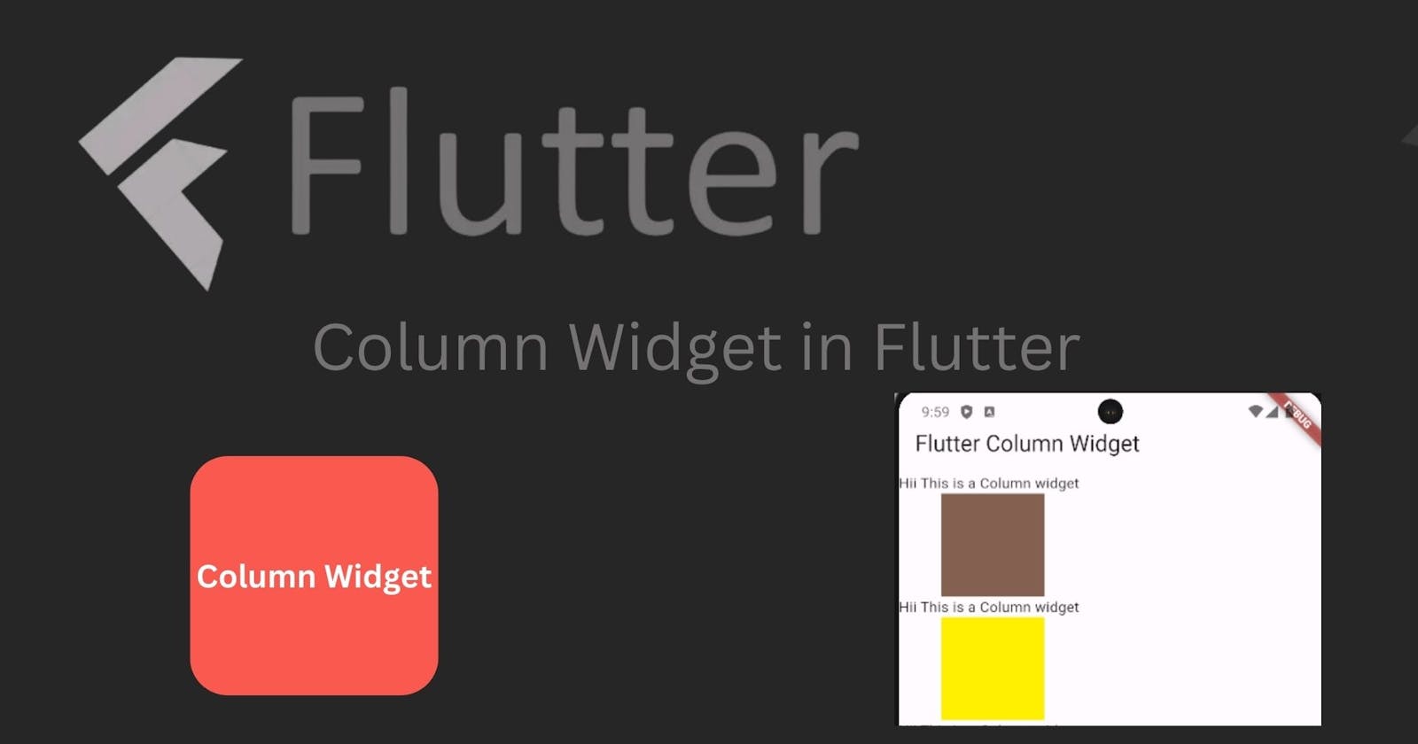 Column Widget in Flutter