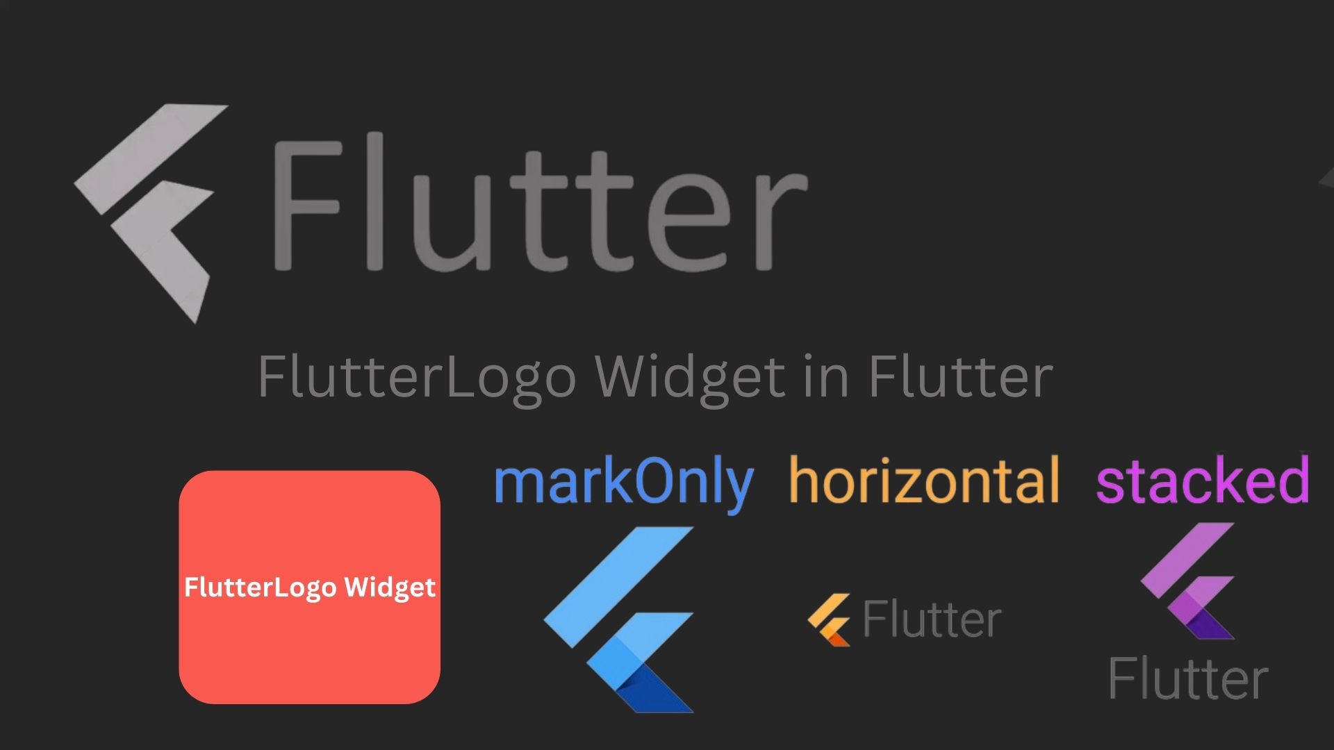 FlutterLogo Widget in Flutter