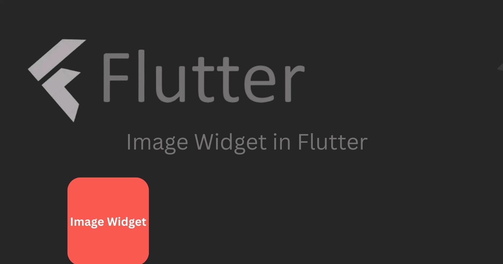 Image  Widget in Flutter