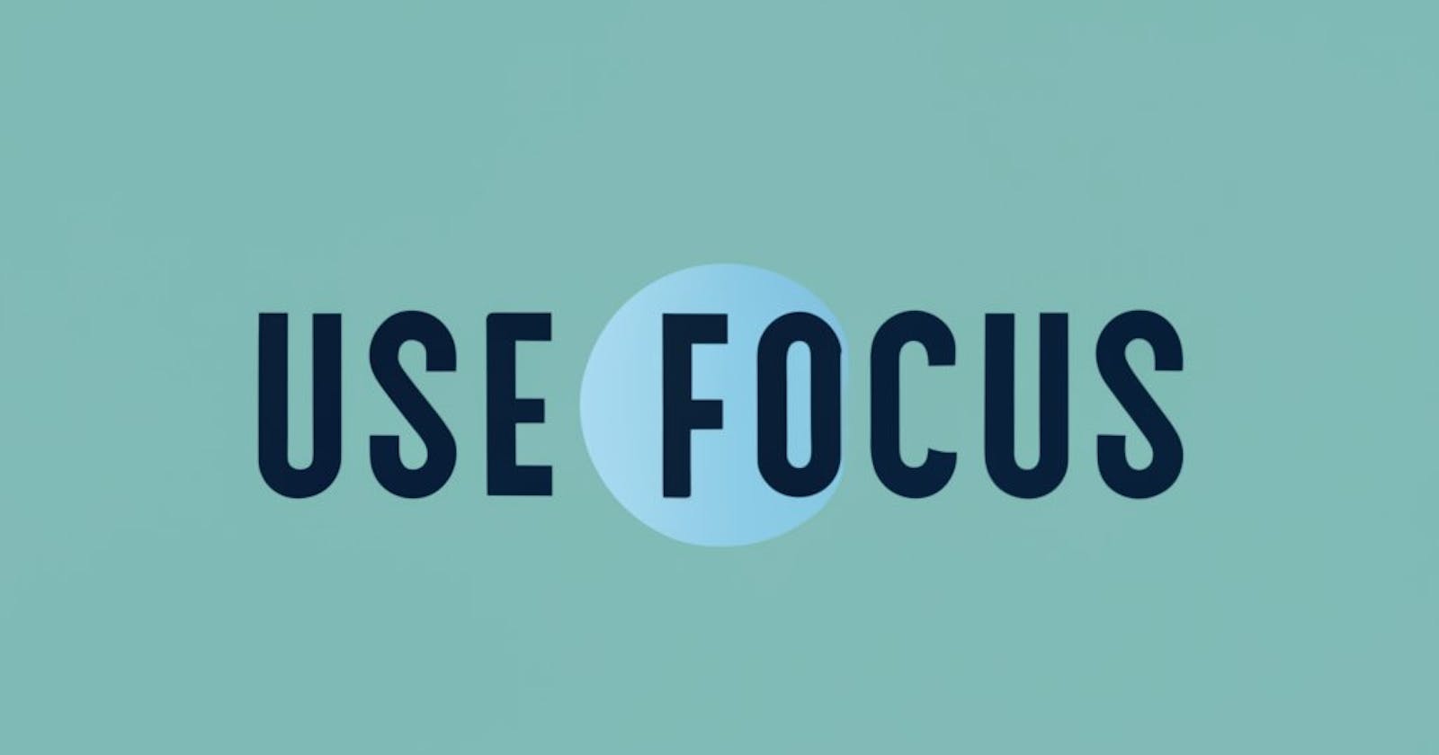 Custom Hook useFocus() in react.jsc with Examples