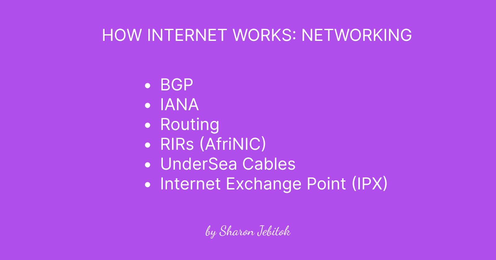 How the Internet Works: Networking