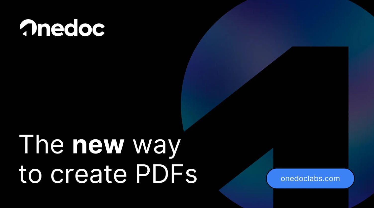 Onedoc: Revolutionizing PDFs