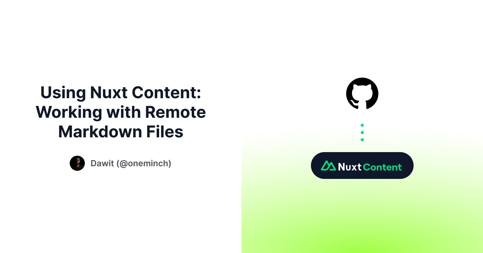 Using Nuxt Content: Working with Remote Markdown Files