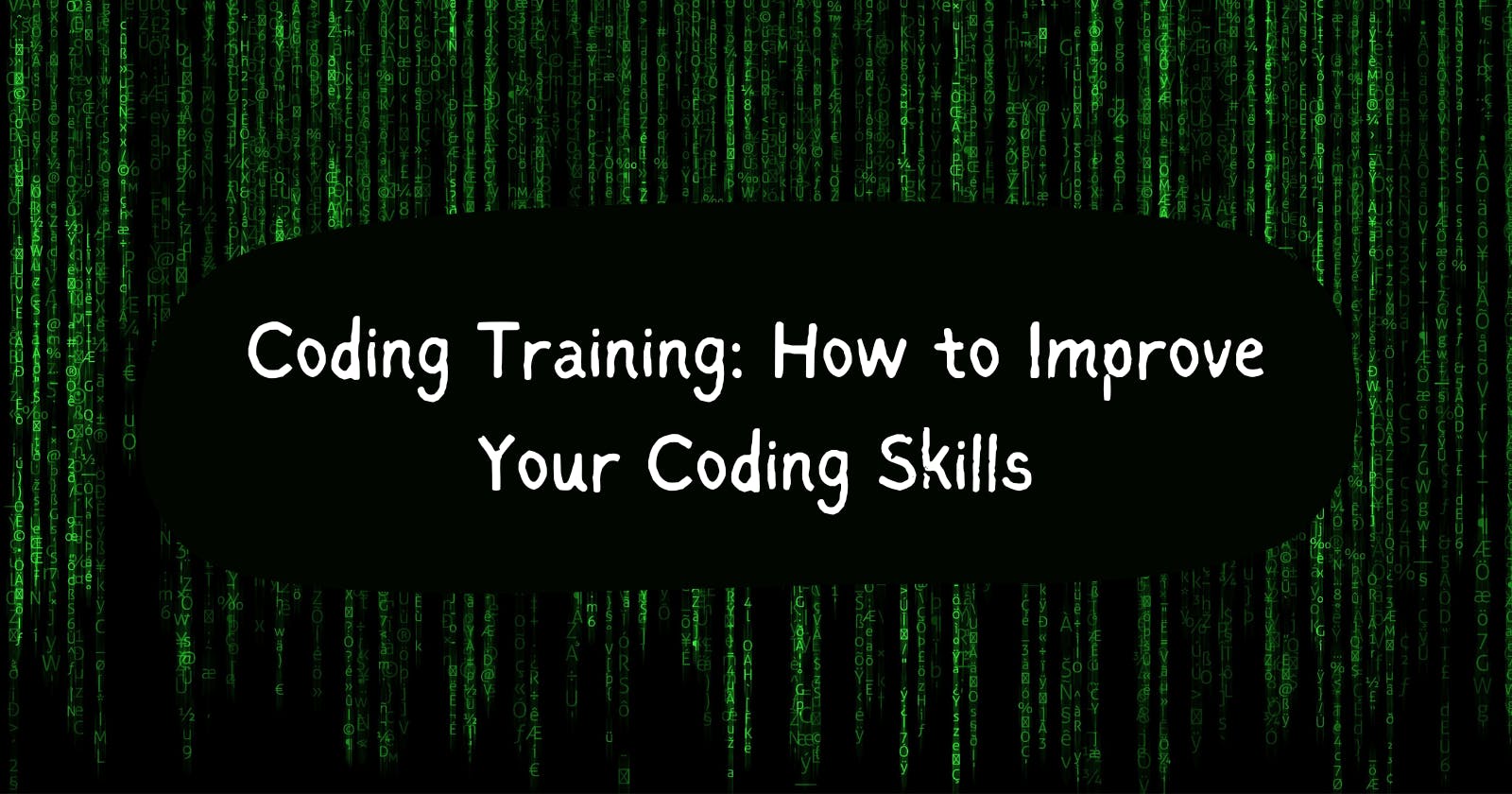 Coding Training: How to Improve Your Coding Skills