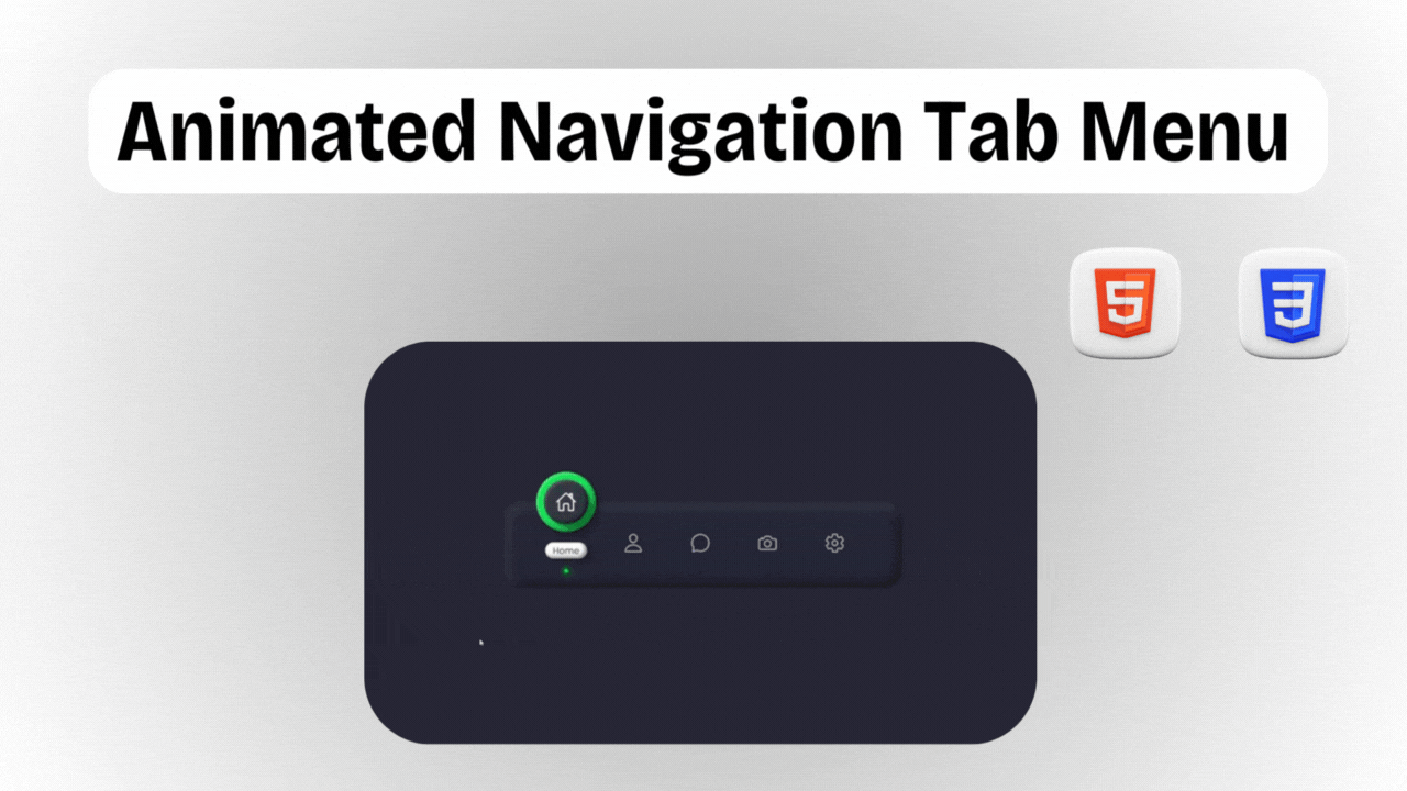 Building an Animated Navigation Tab Menu || FREE Source Code