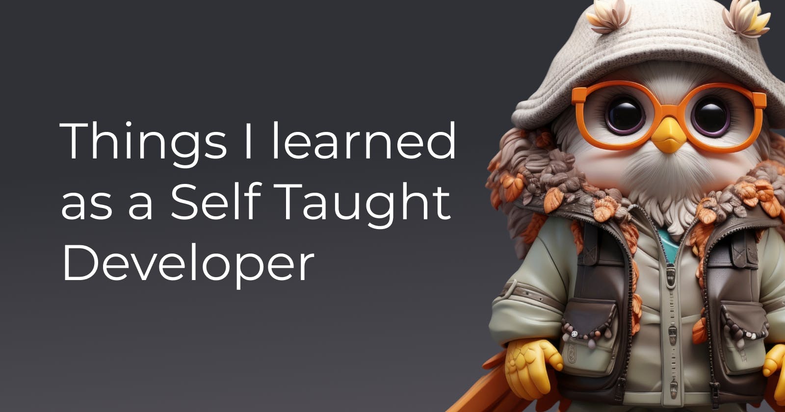 Lessons I learned as a Self Taught Developer