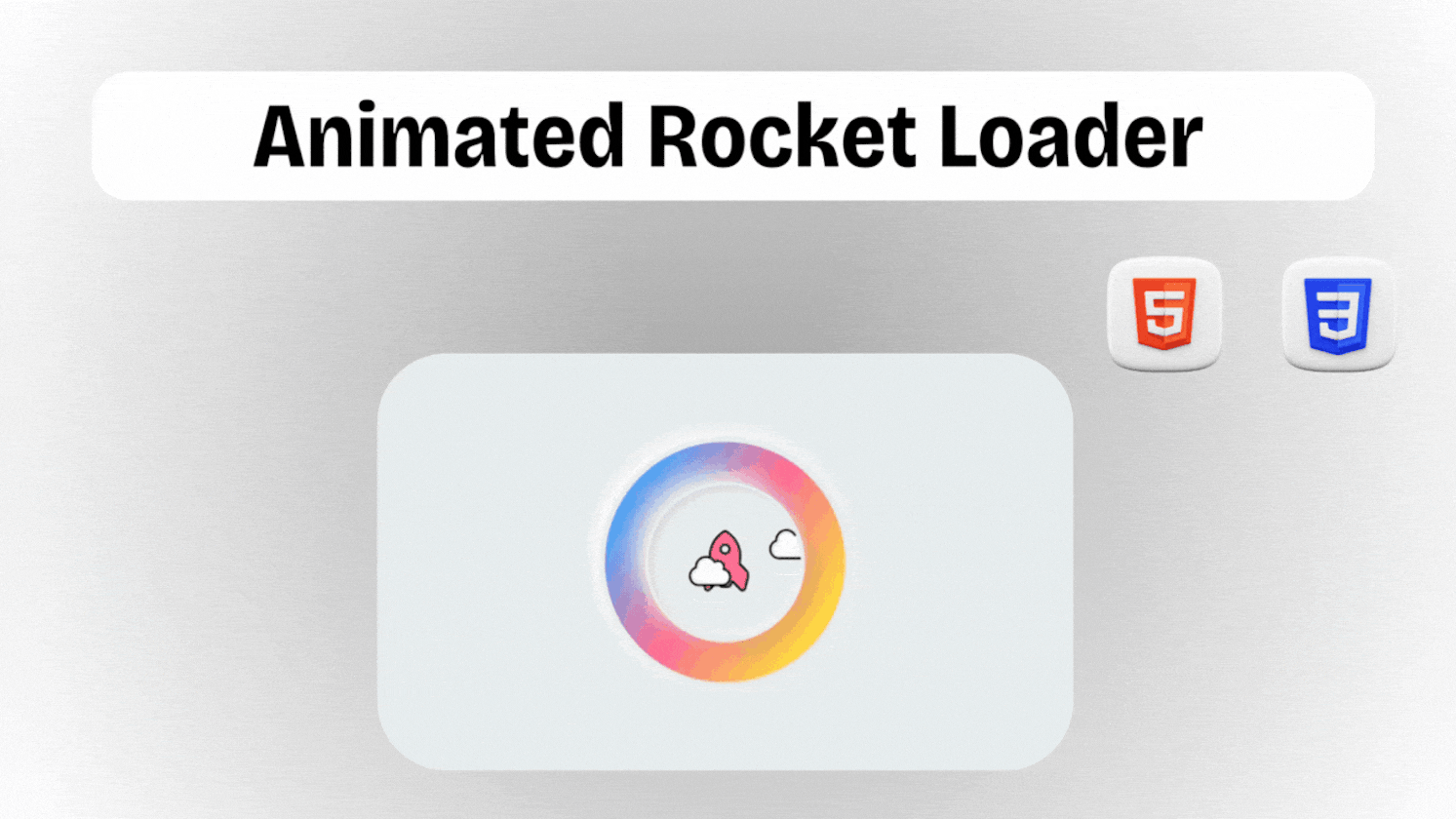 Building an Animated Rocket Loader || FREE Source Code