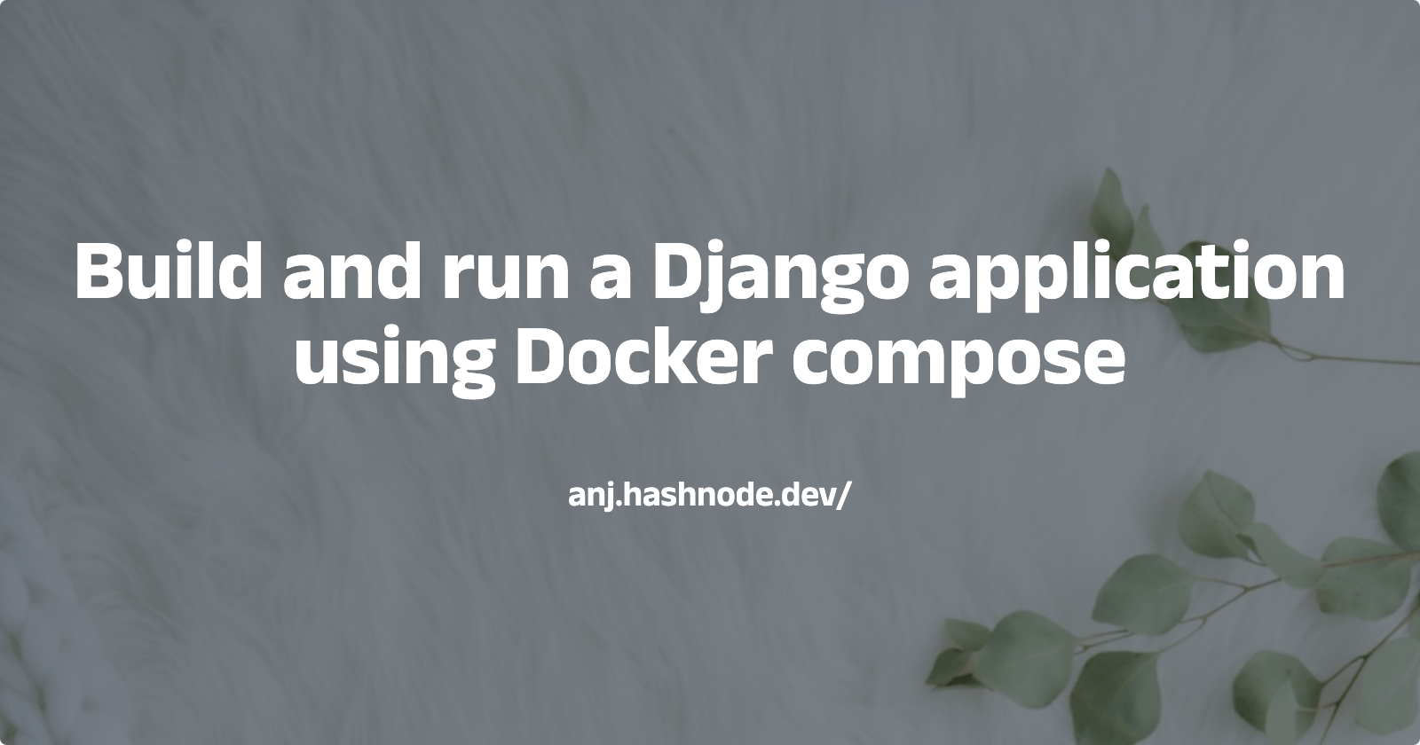 Build and run a Django application using Docker compose