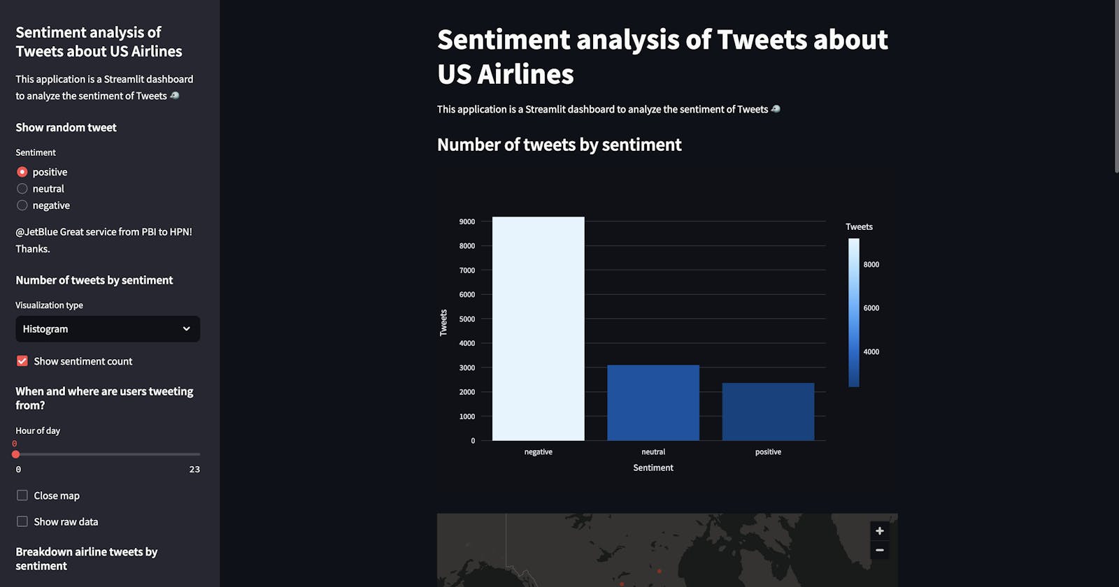 Harnessing Twitter Sentiment Analysis for US Airlines: A Streamlit Dashboard Exploration