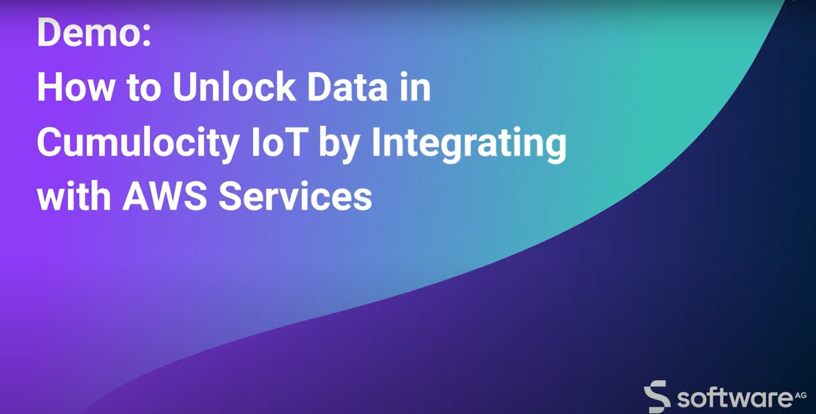 Unlock IoT Data with Cumulocity IoT and AWS QuickSight