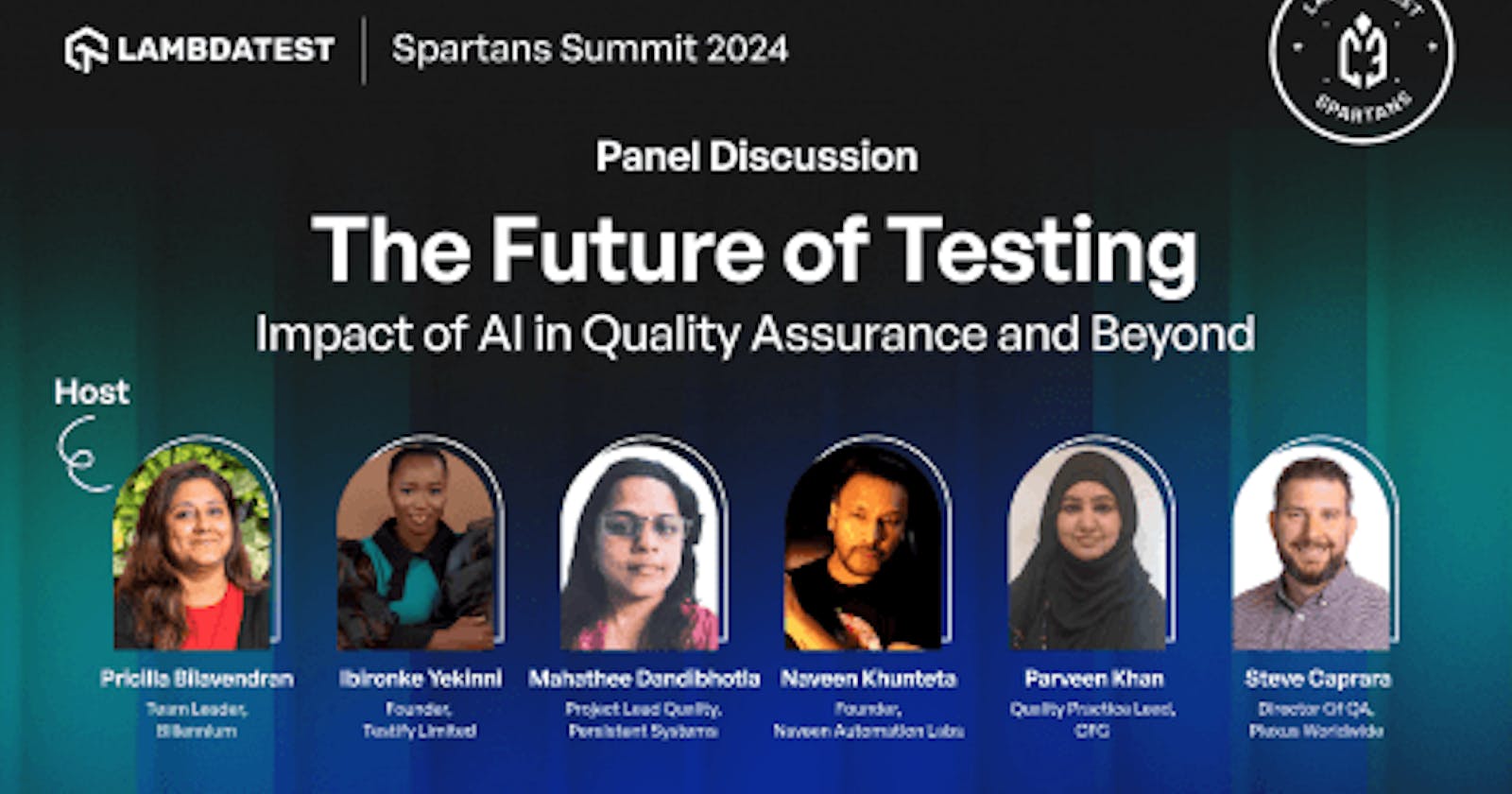 Panel Discussion: The Future of Testing- Impact of AI in Quality Assurance and Beyond [Spartans Summit 2024]
