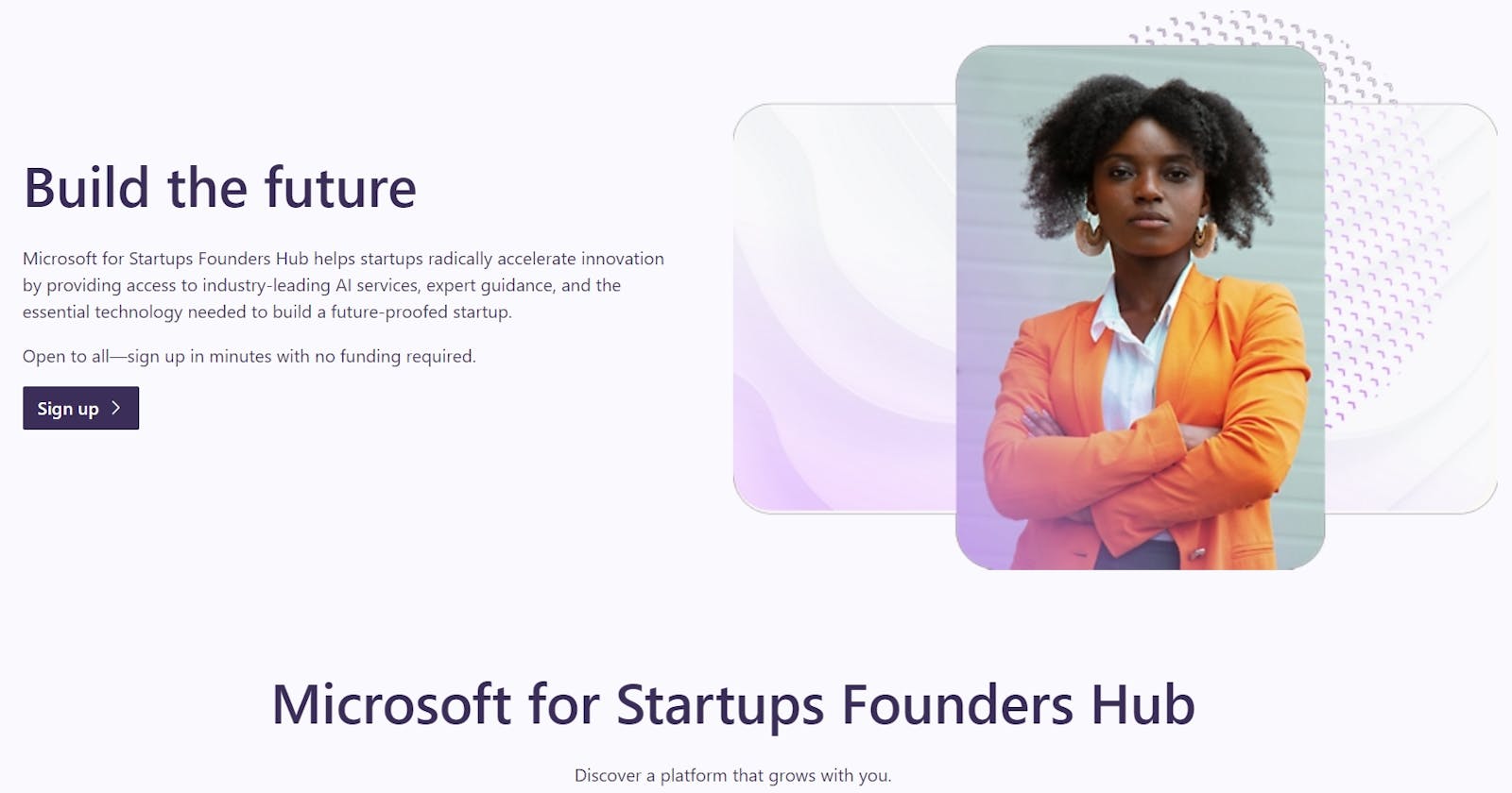 Startup Journey with Microsoft for Startups Founders Hub