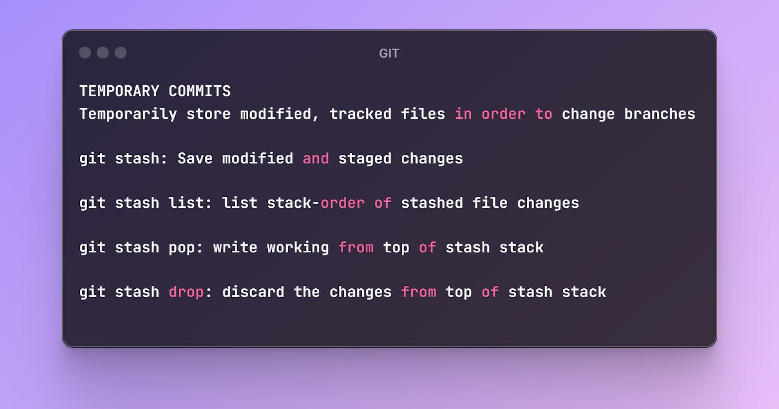 Day 8: Few commands to examine Git logs, diffs, and object information: