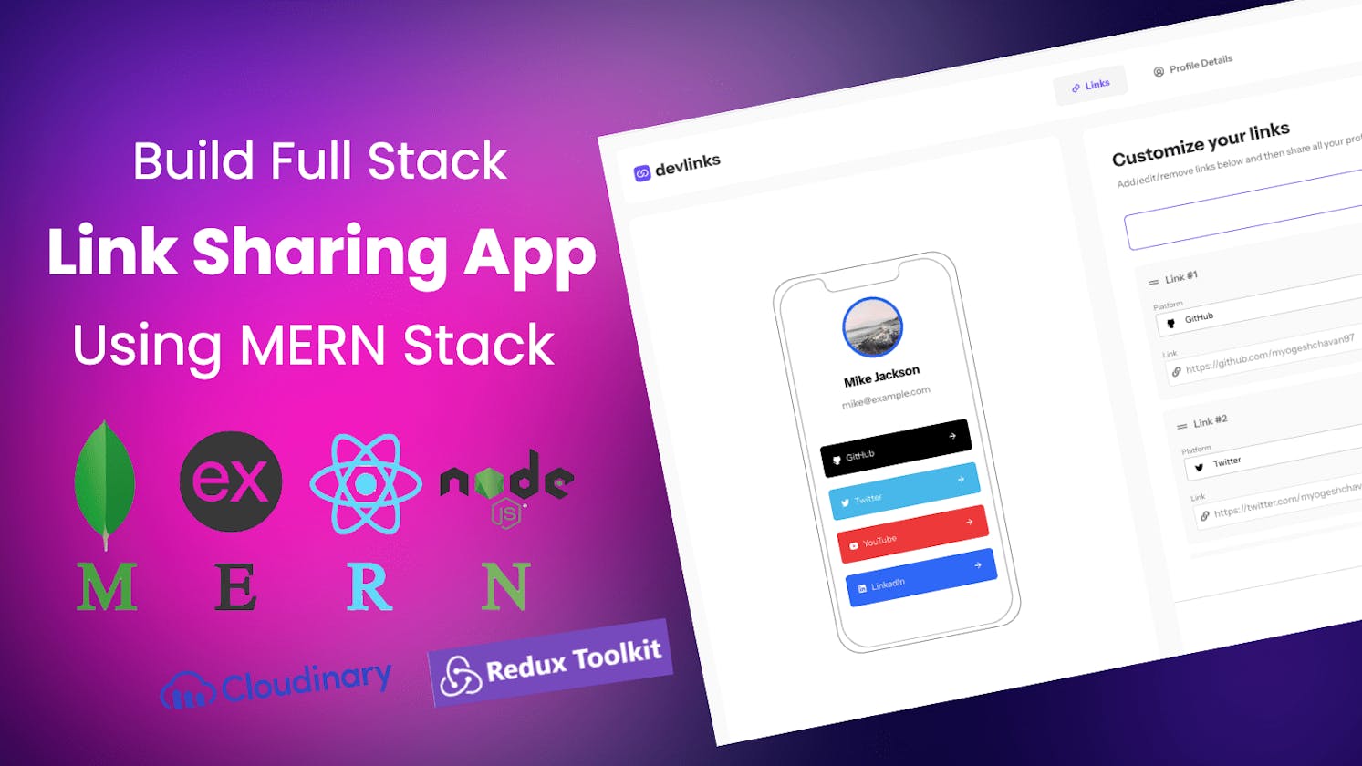 Build & Deploy Full Stack Link Sharing App Using MERN Stack