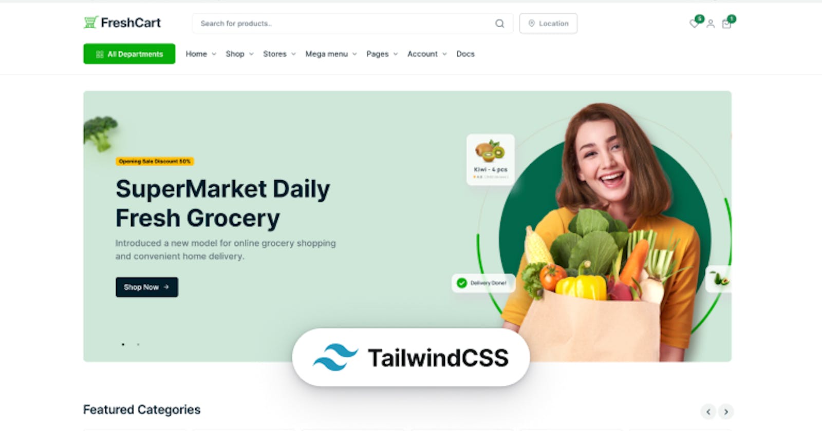 E-Commerce Tailwind HTML Website Template-Freshcart