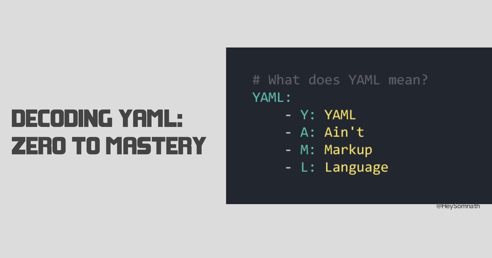 Decoding YAML - Zero To Mastery