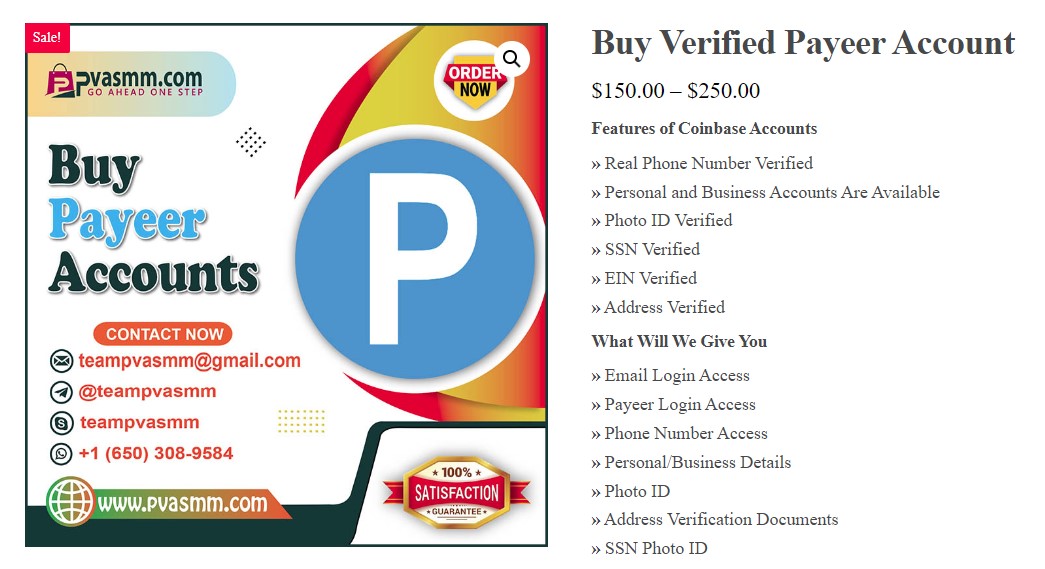 Buy Verified Payeer Accounts