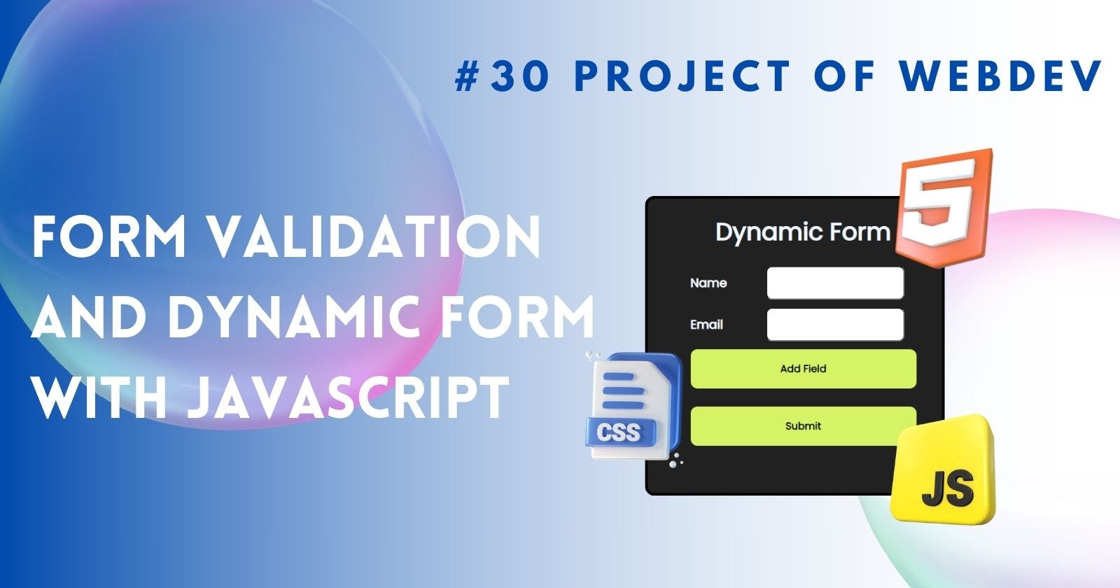 Form Validation with Regex and Dynamic Form With JavaScript
