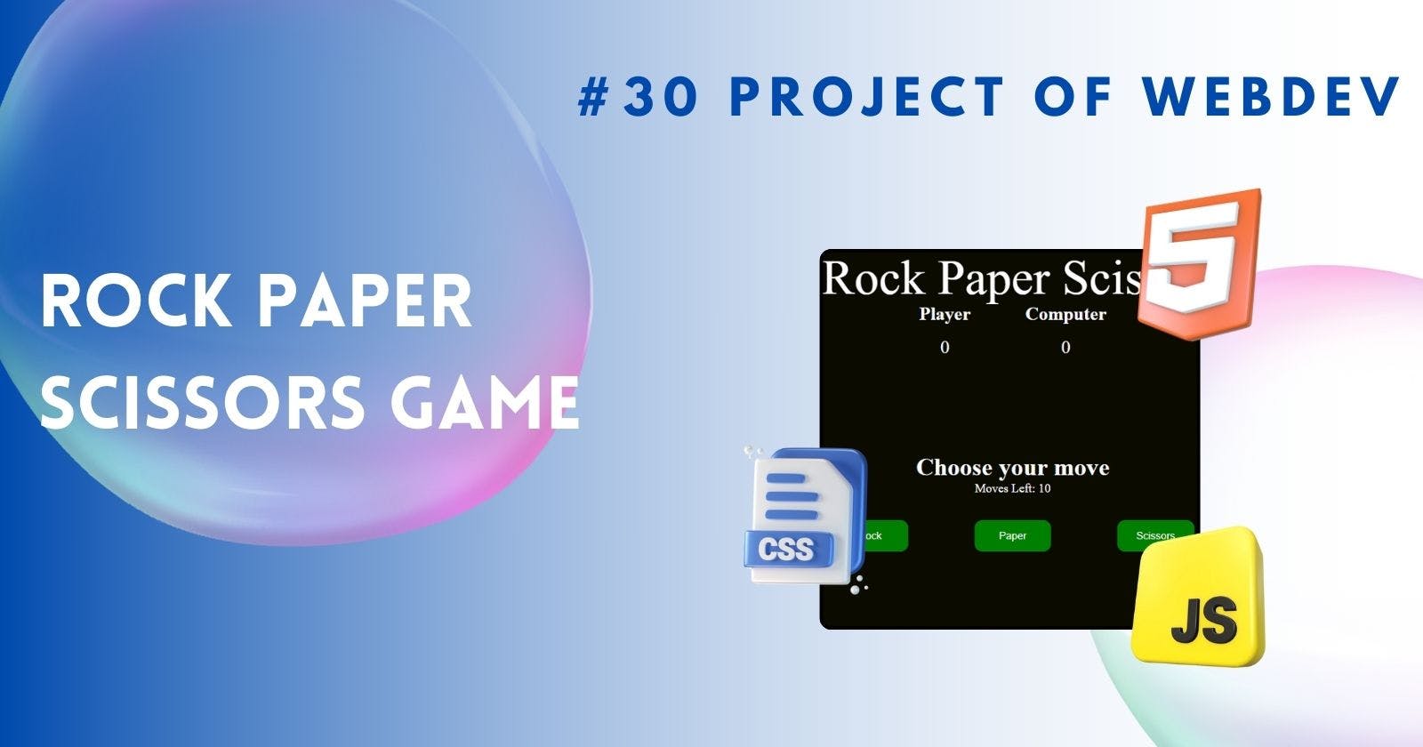 Rock Paper Scissors Game with JavaScript