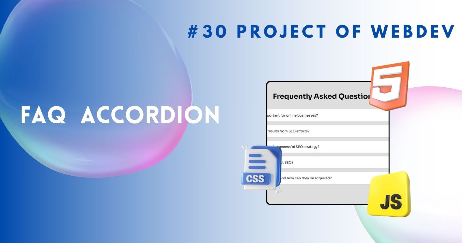 Creating FAQ Accordion with HTML and CSS
