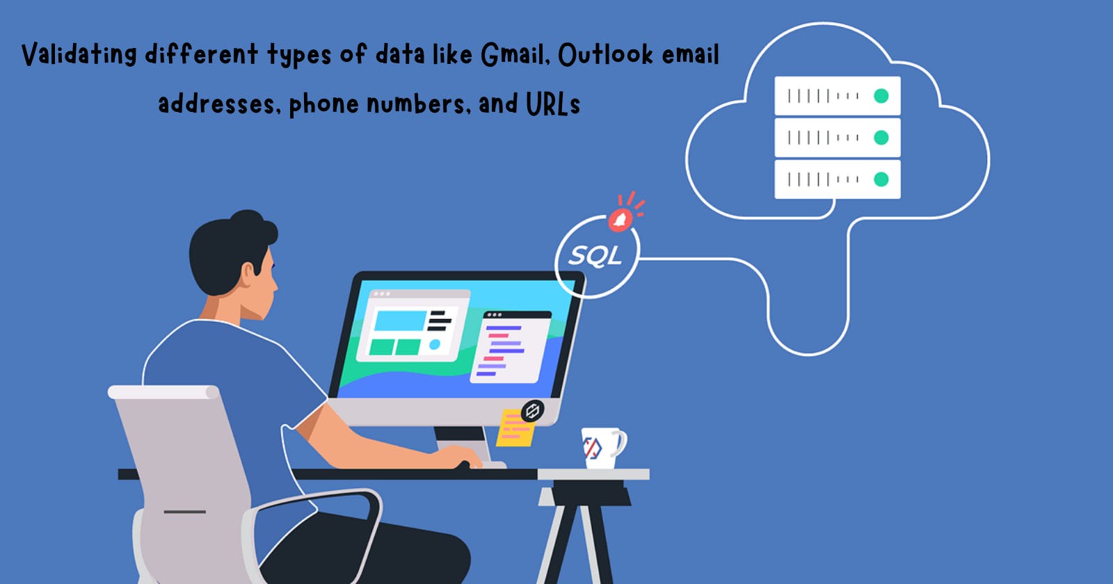 Validating different types of data like Gmail, Outlook email addresses, phone numbers, and URLs