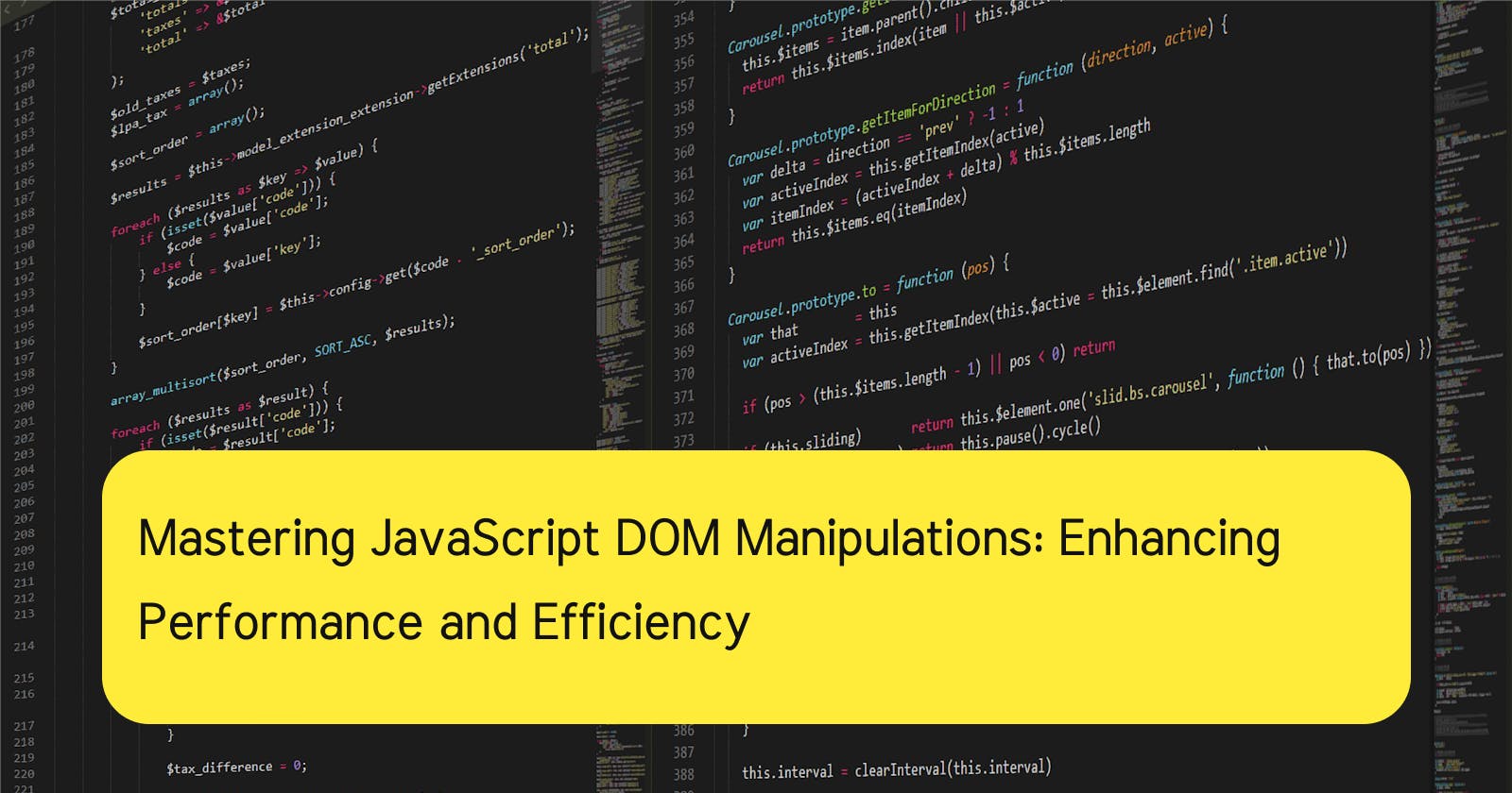 Mastering JavaScript DOM Manipulations: Enhancing Performance and Efficiency