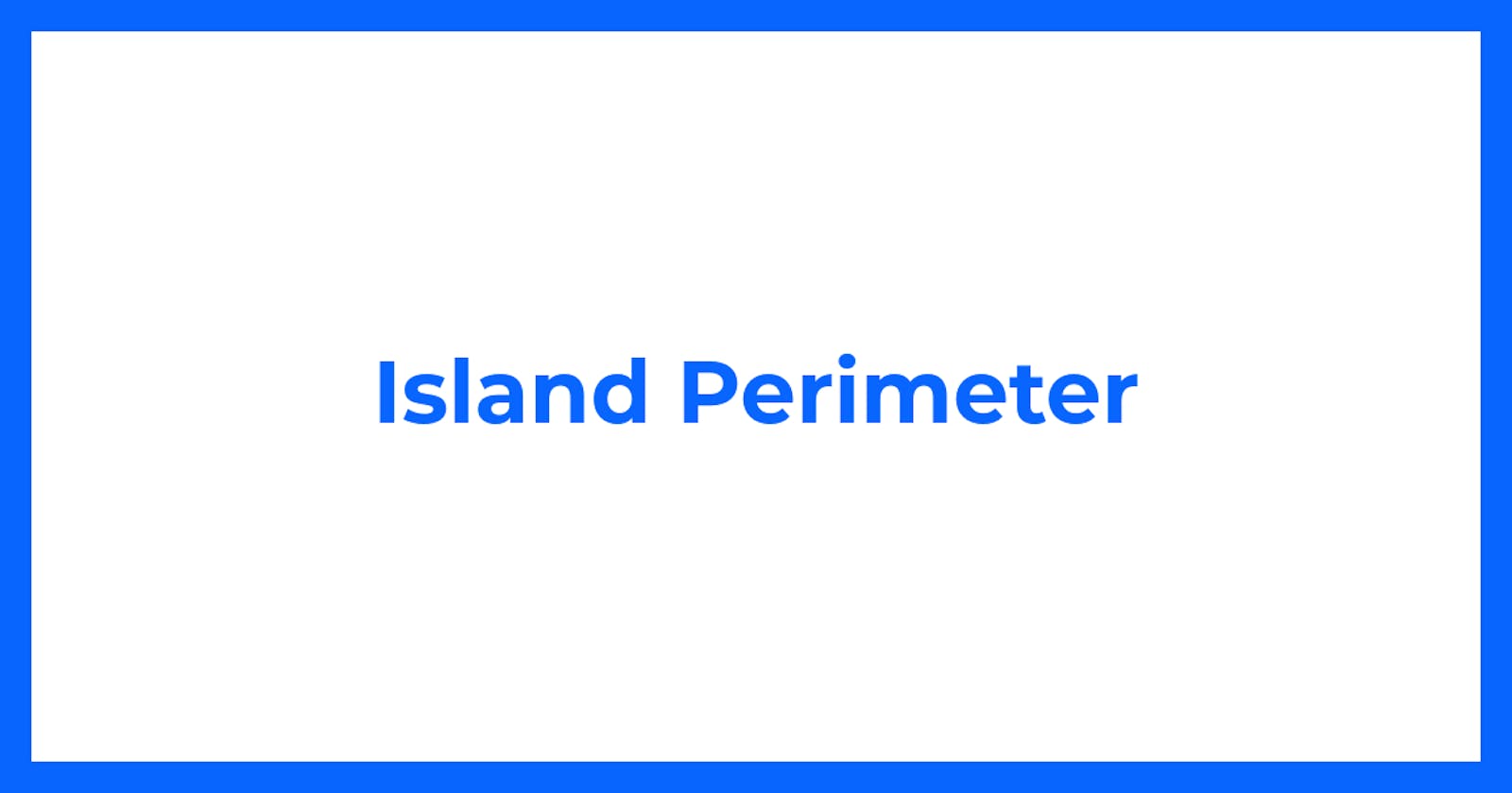 Island Perimeter