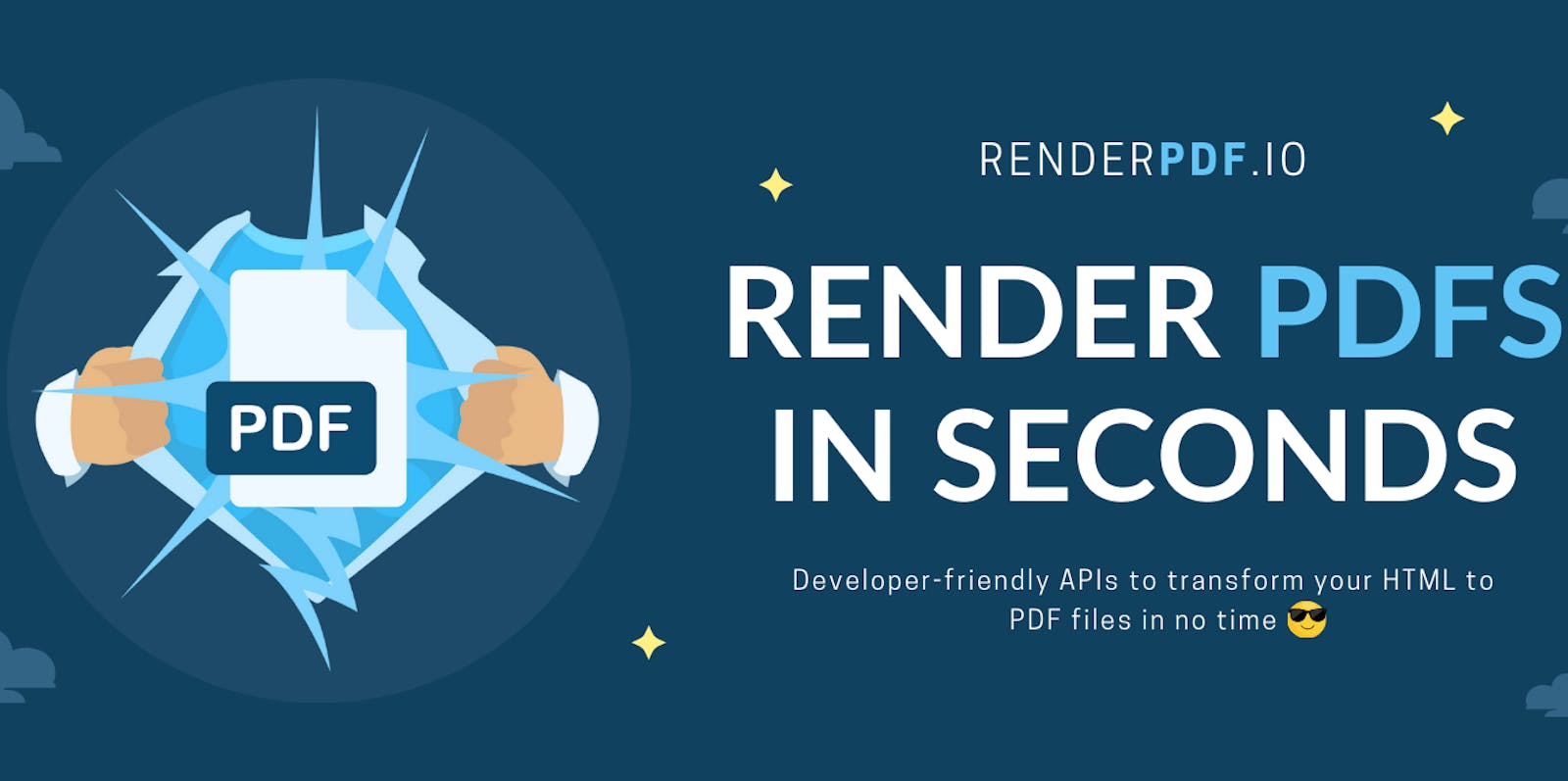 Render HTML to PDF with RenderPDF.io