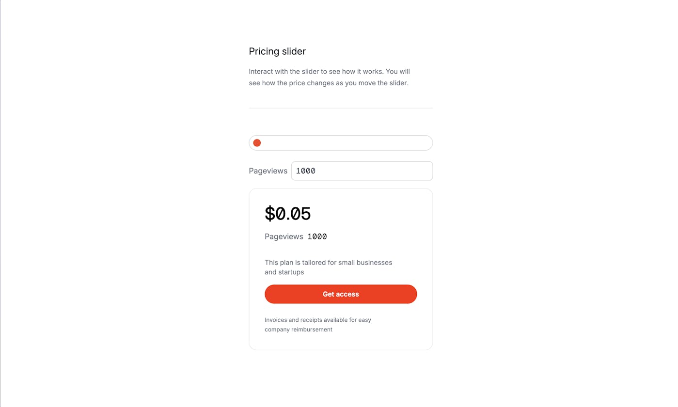 How to create a pricing slider with Tailwind CSS and Alpinejs