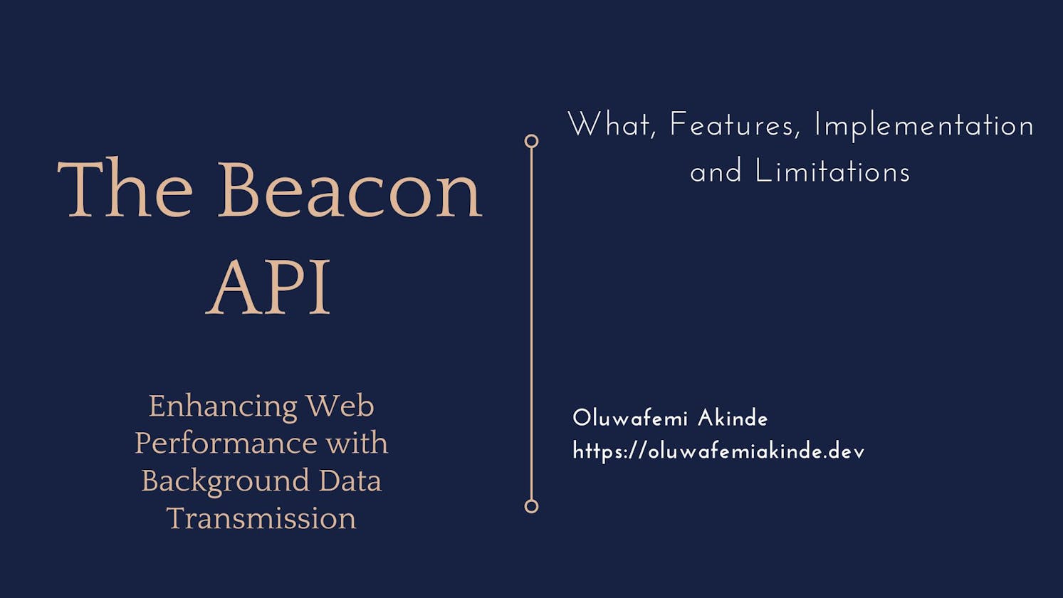The Beacon API: Enhancing Web Performance with Background Data Transmission