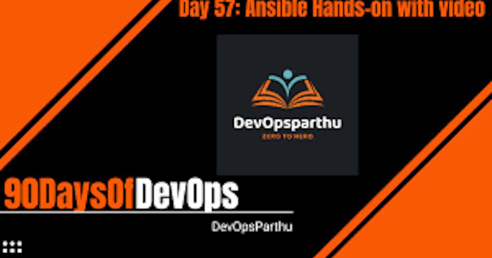 Day 57 - Ansible Hands-on with video