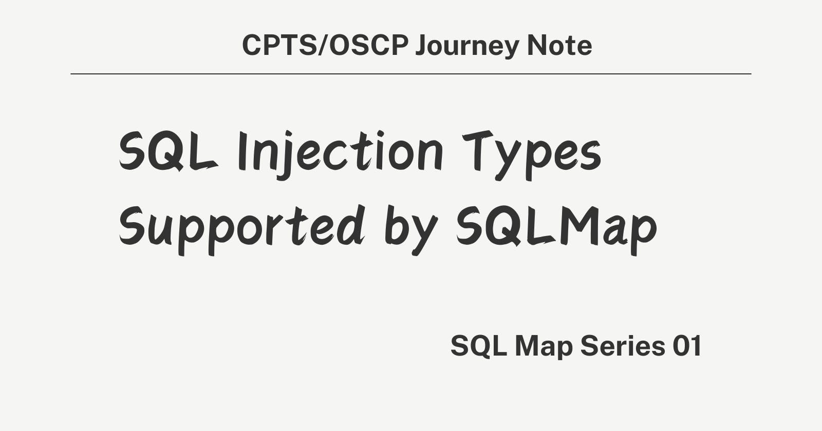 SQL Injection Types Supported by SQLMap - SQL Map 01