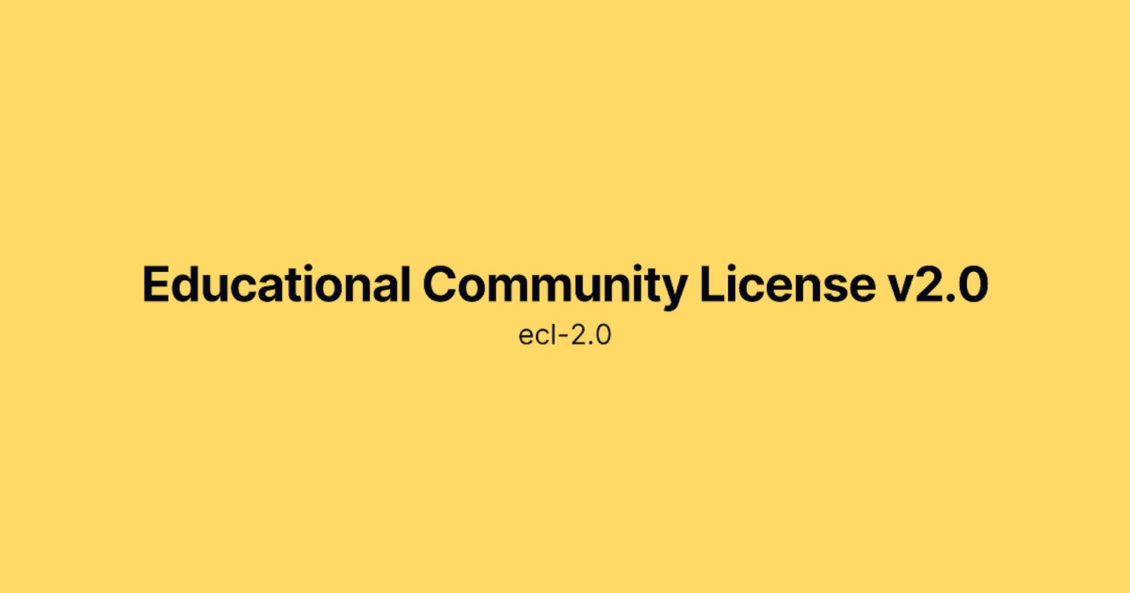 Educational Community License v2.0