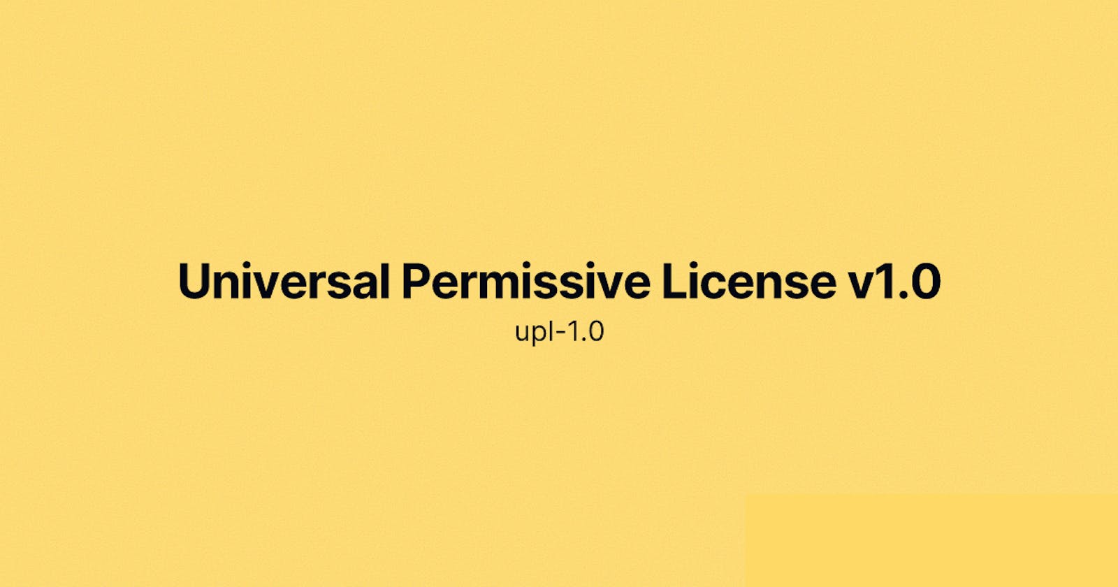 Universal Permissive License v1.0