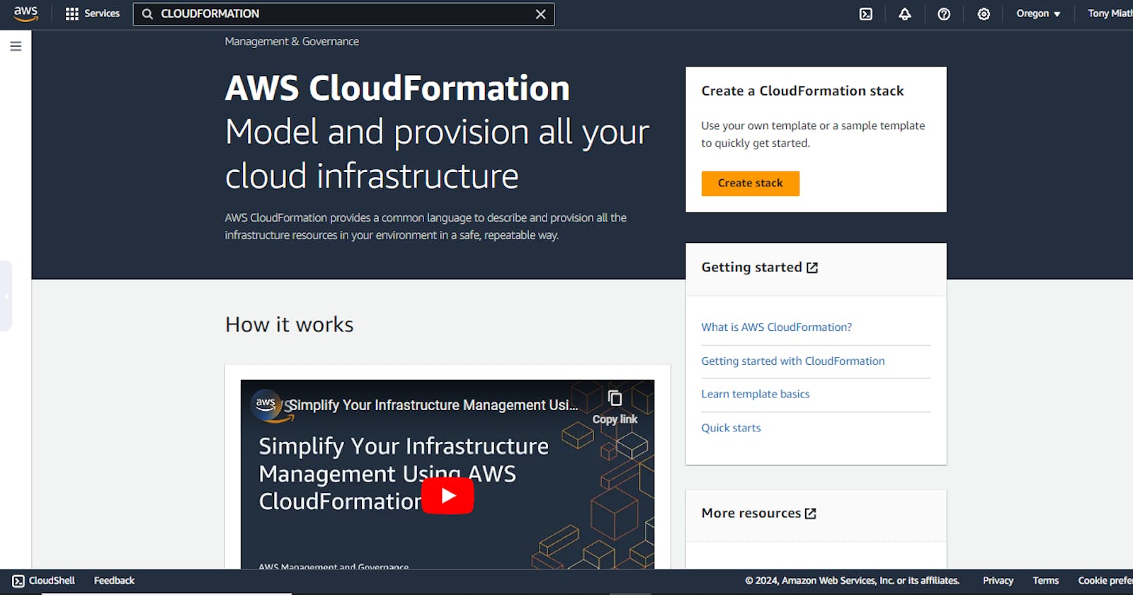 Uploading a Template on AWS CloudFormation