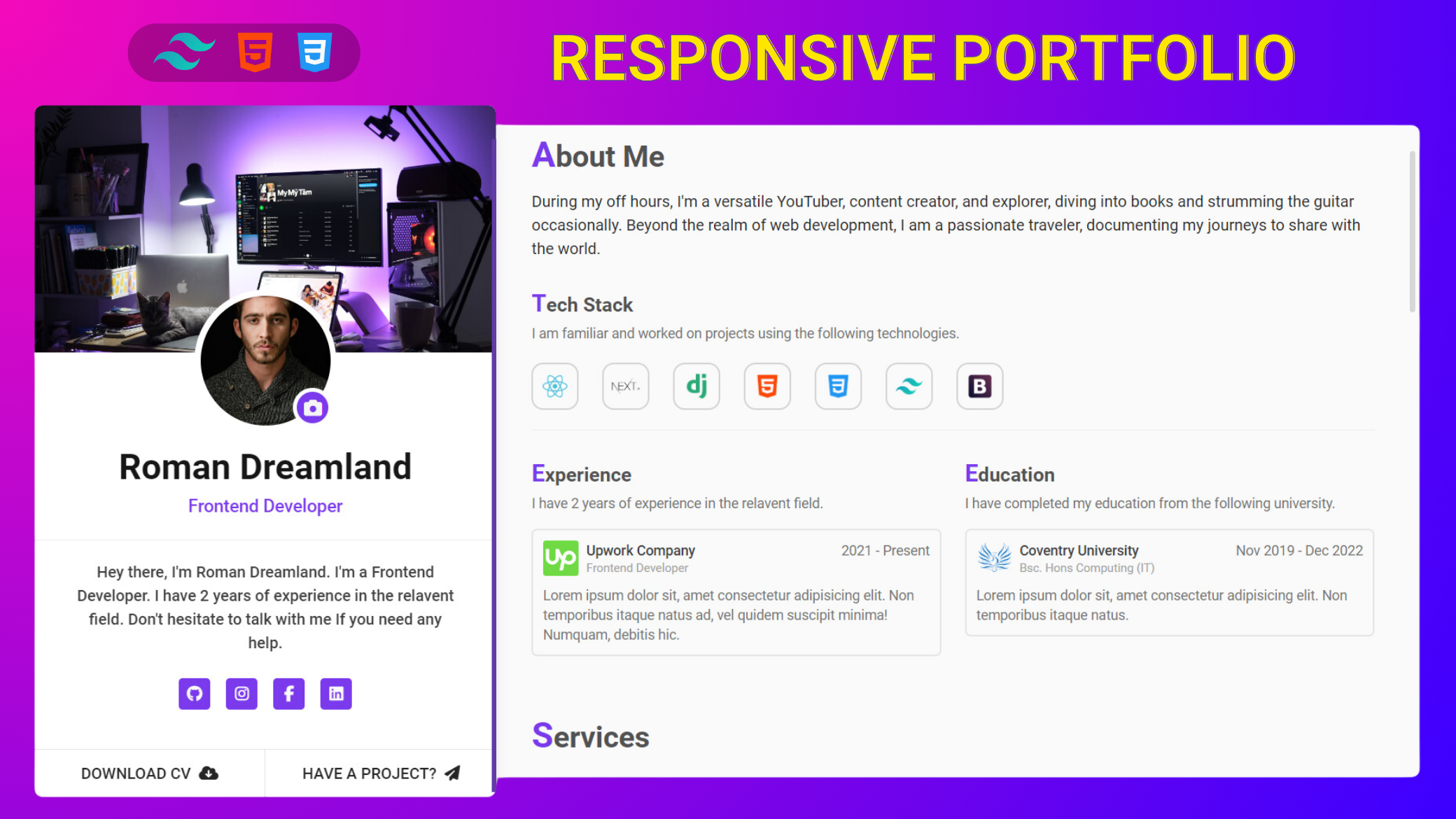 Modern Responsive Portfolio