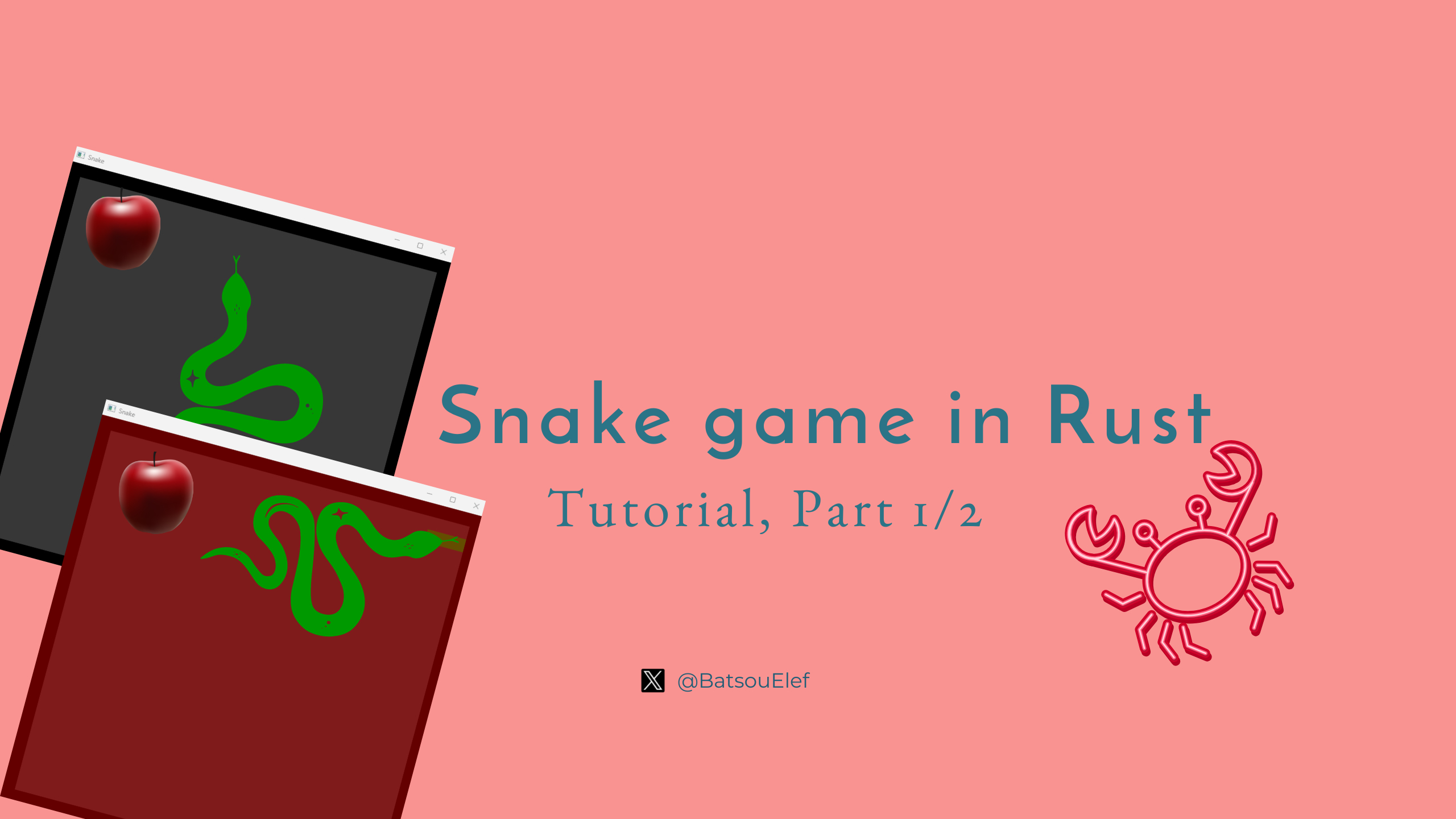 Tutorial: Snake game in Rust (Part 1/2)🐍🦀