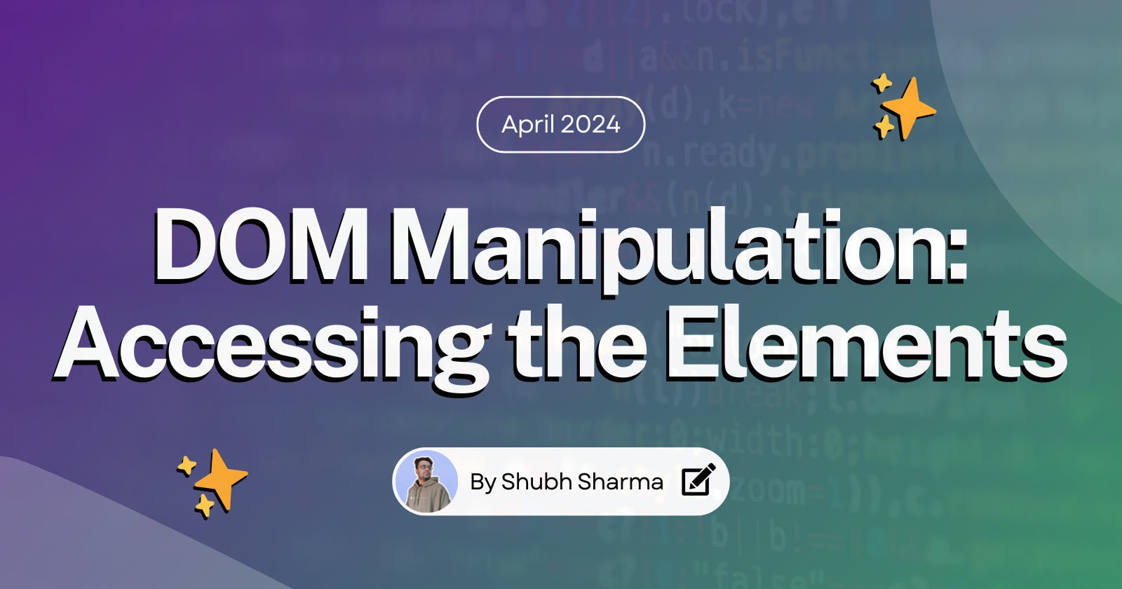 DOM Manipulation: Accessing the Elements of the Webpage.